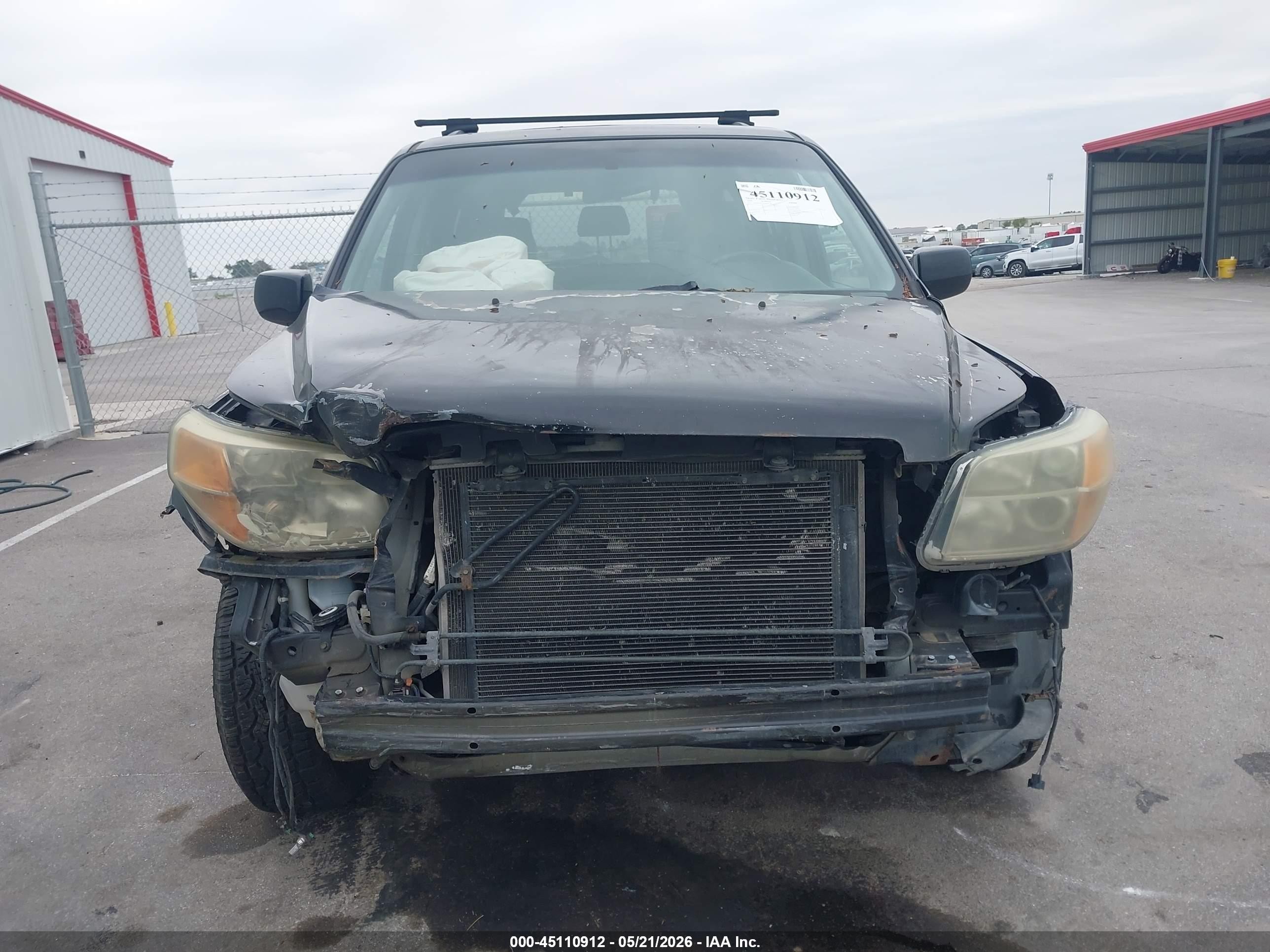 2006 Honda Pilot Ex-l Black vin: 5FNYF28776B003308