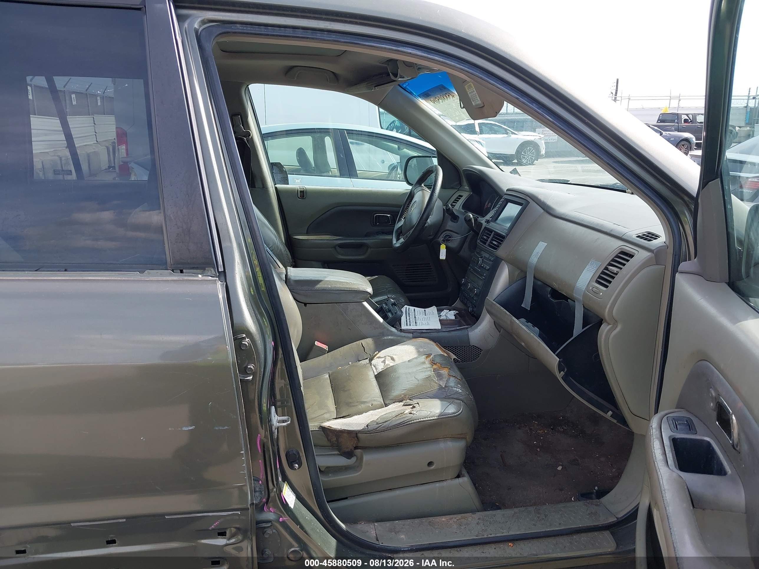 2006 Honda Pilot Ex-l Green vin: 5FNYF28776B026829