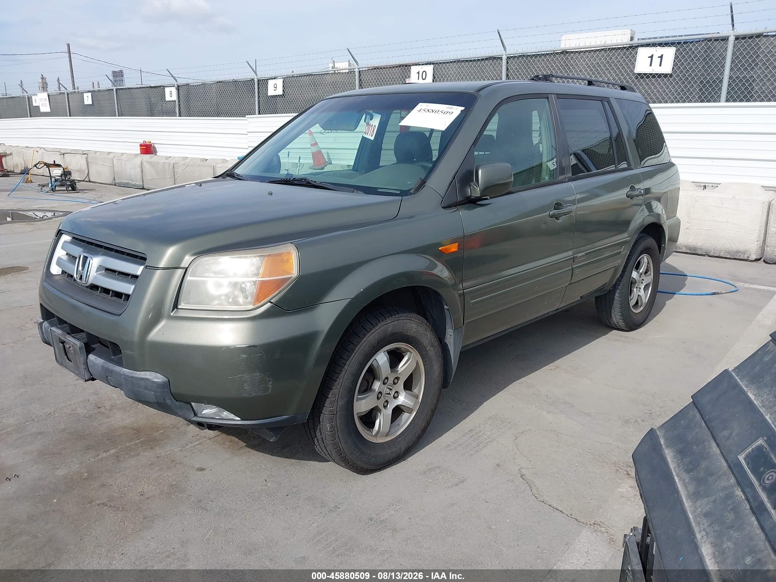 2006 Honda Pilot Ex-l Green vin: 5FNYF28776B026829