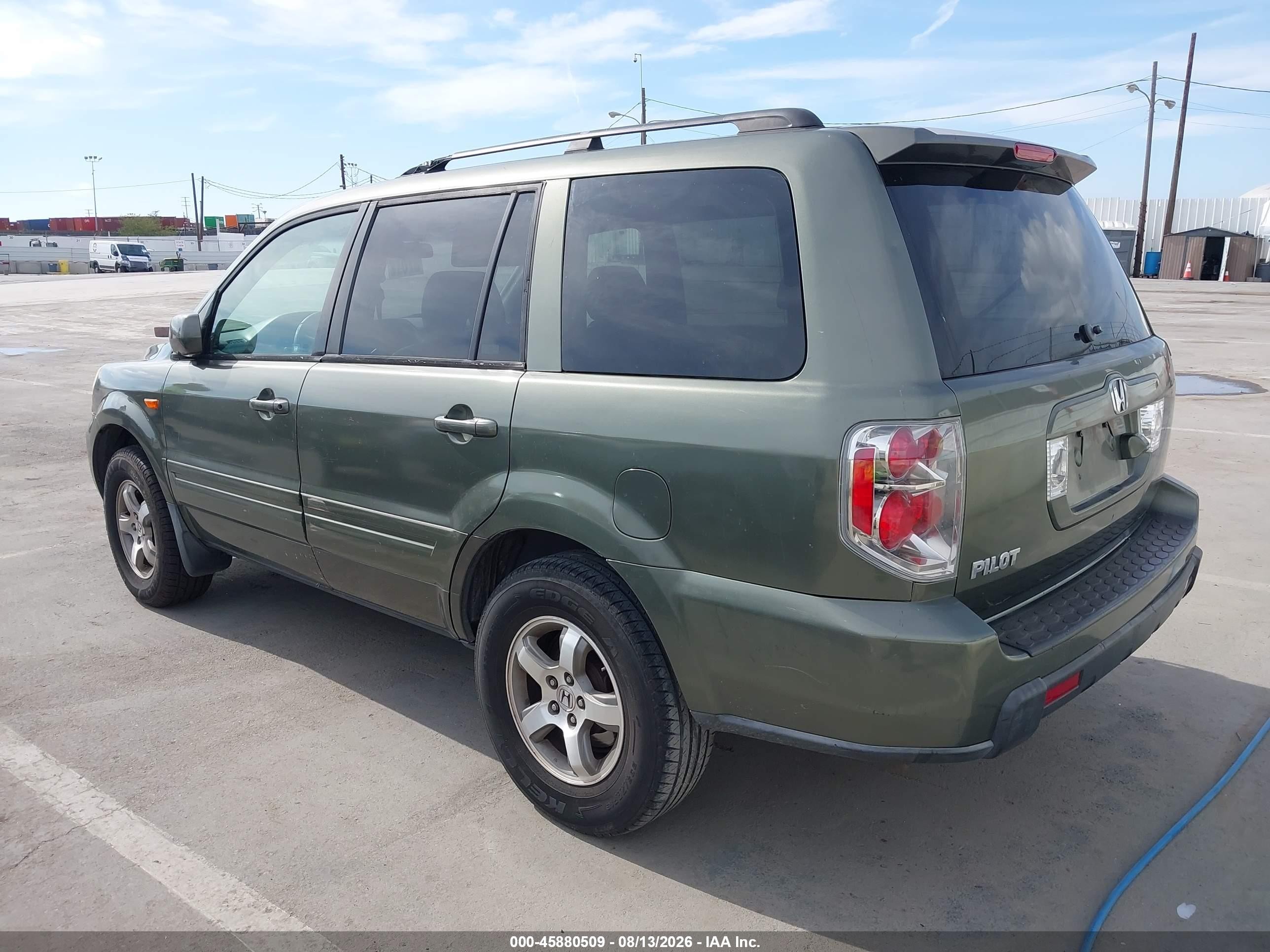 2006 Honda Pilot Ex-l Green vin: 5FNYF28776B026829
