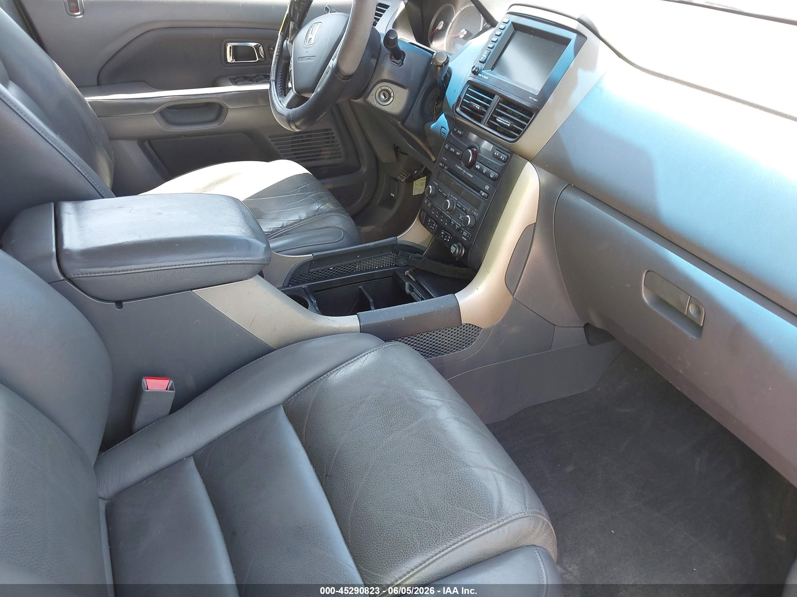 2007 Honda Pilot Ex-l Silver vin: 5FNYF28787B031488