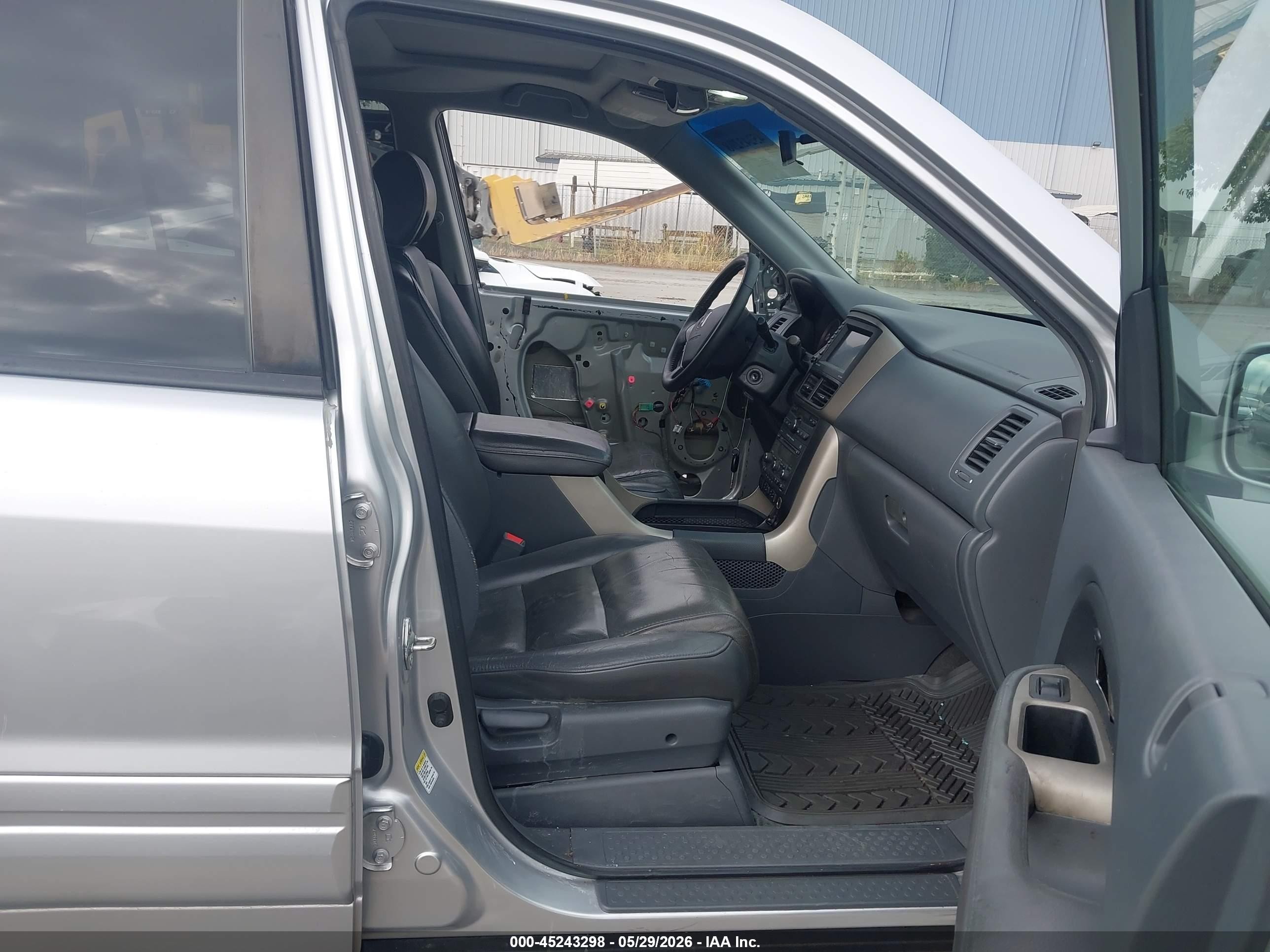 2007 Honda Pilot Ex-l Silver vin: 5FNYF28797B021522