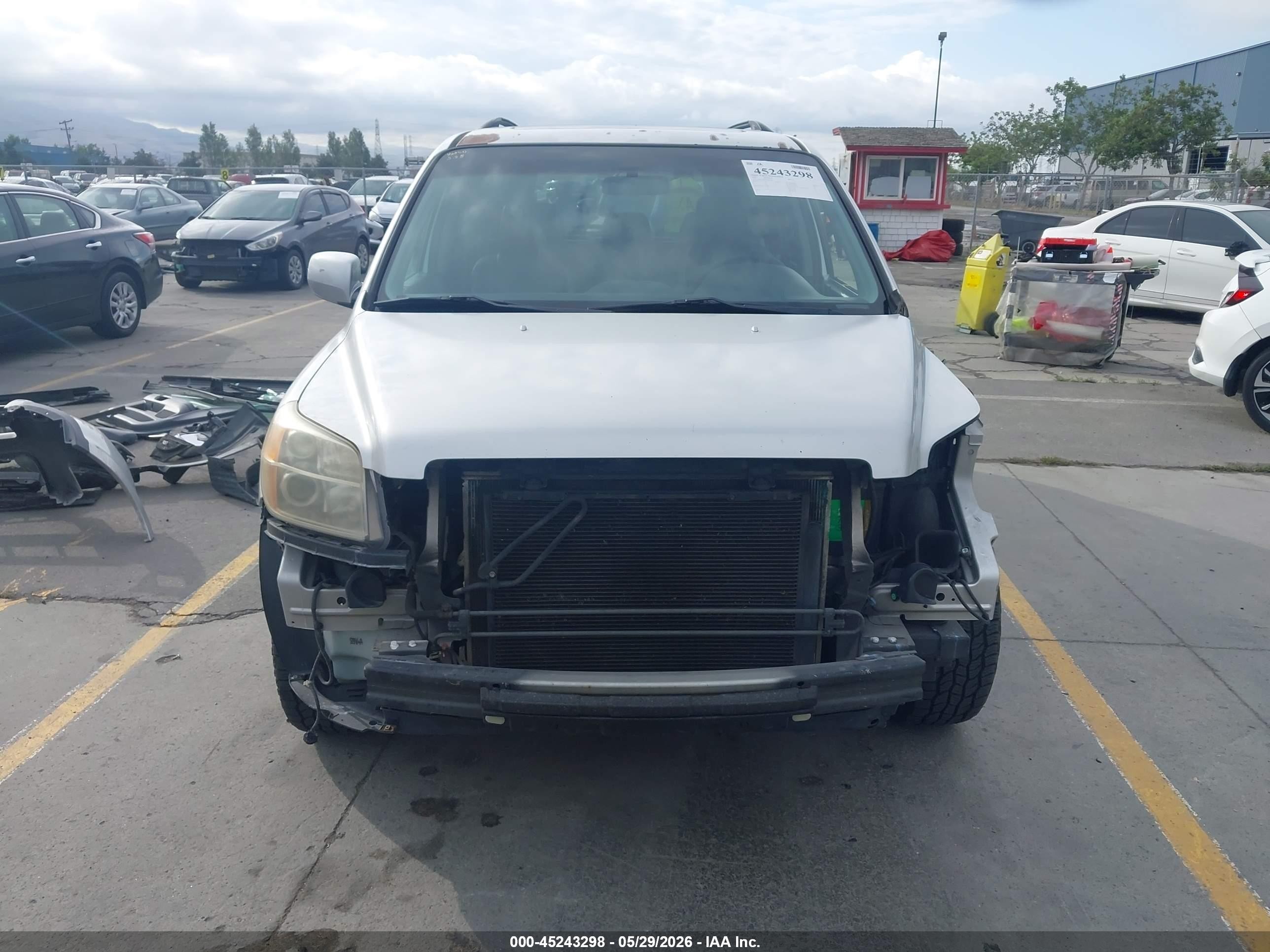 2007 Honda Pilot Ex-l Silver vin: 5FNYF28797B021522