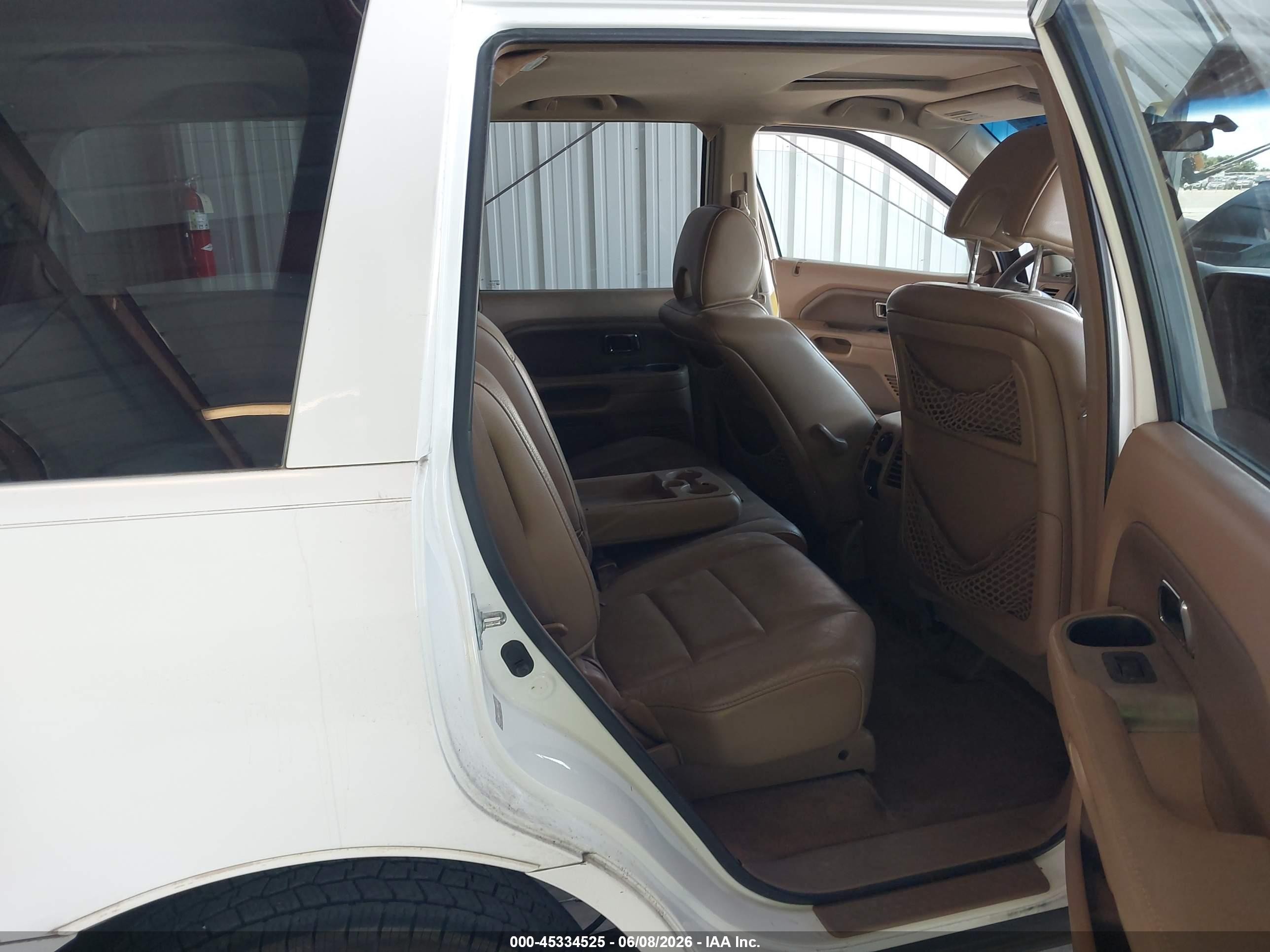 2007 Honda Pilot Ex-l Белый vin: 5FNYF287X7B011212
