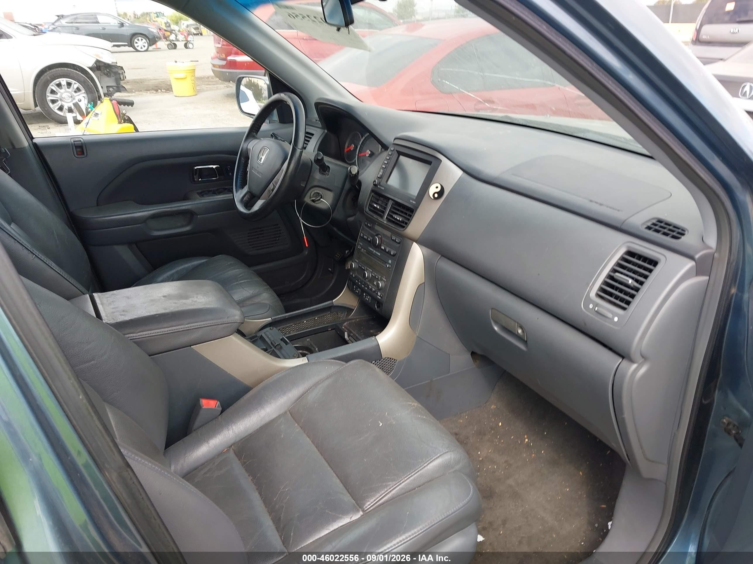 2007 Honda Pilot Ex-l Light Blue vin: 5FNYF287X7B046090