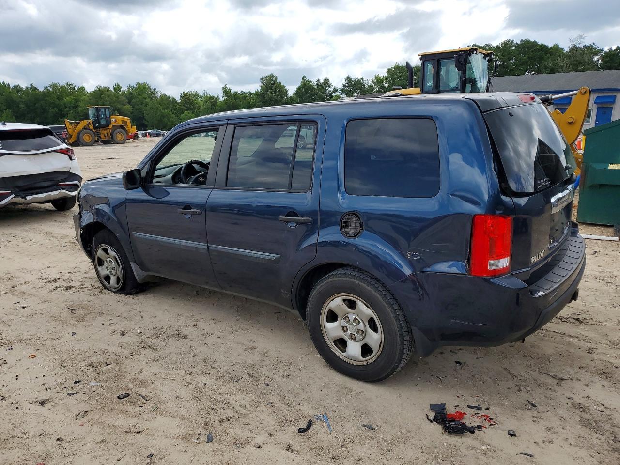 2009 Honda Pilot Lx Blue vin: 5FNYF38229B024713
