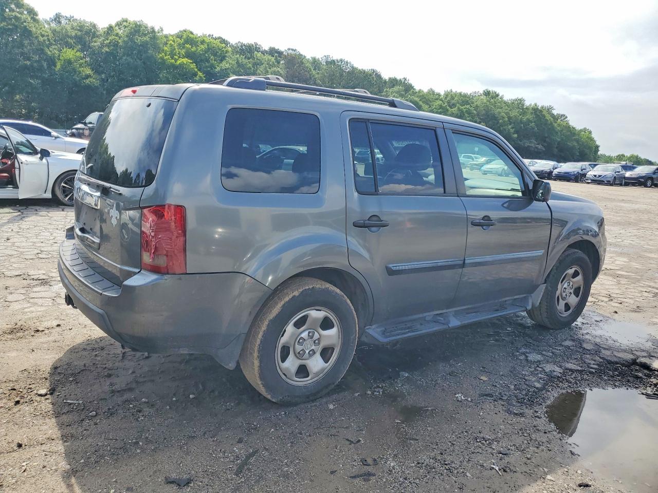 2009 Honda Pilot Lx Серый vin: 5FNYF38229B026896