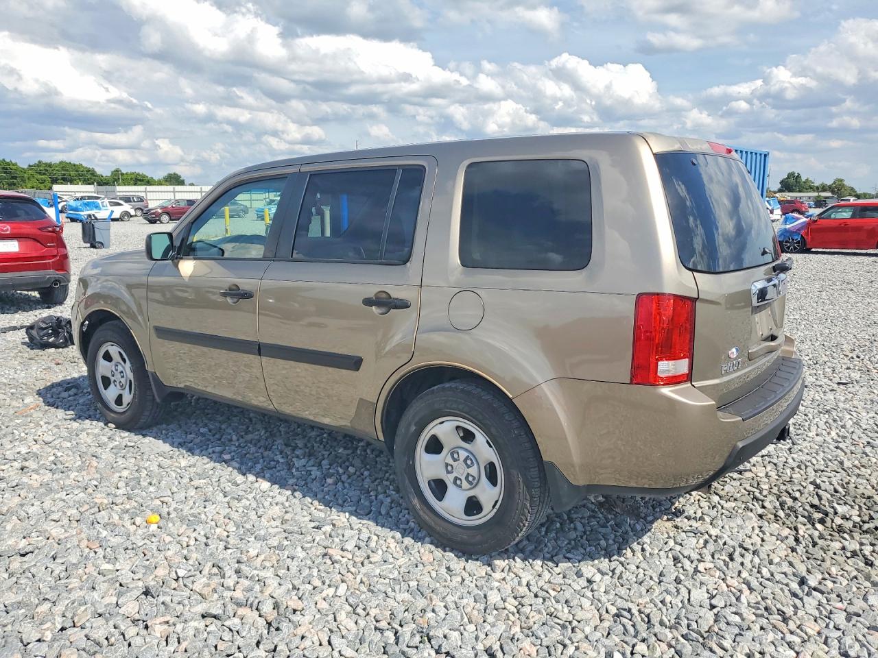 2009 Honda Pilot Lx Beige vin: 5FNYF38239B003952