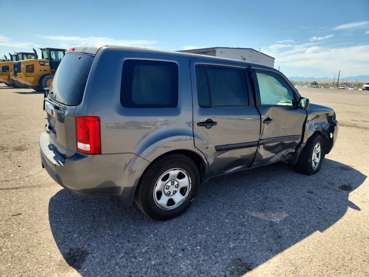 2009 Honda Pilot Lx Gray vin: 5FNYF382X9B009070