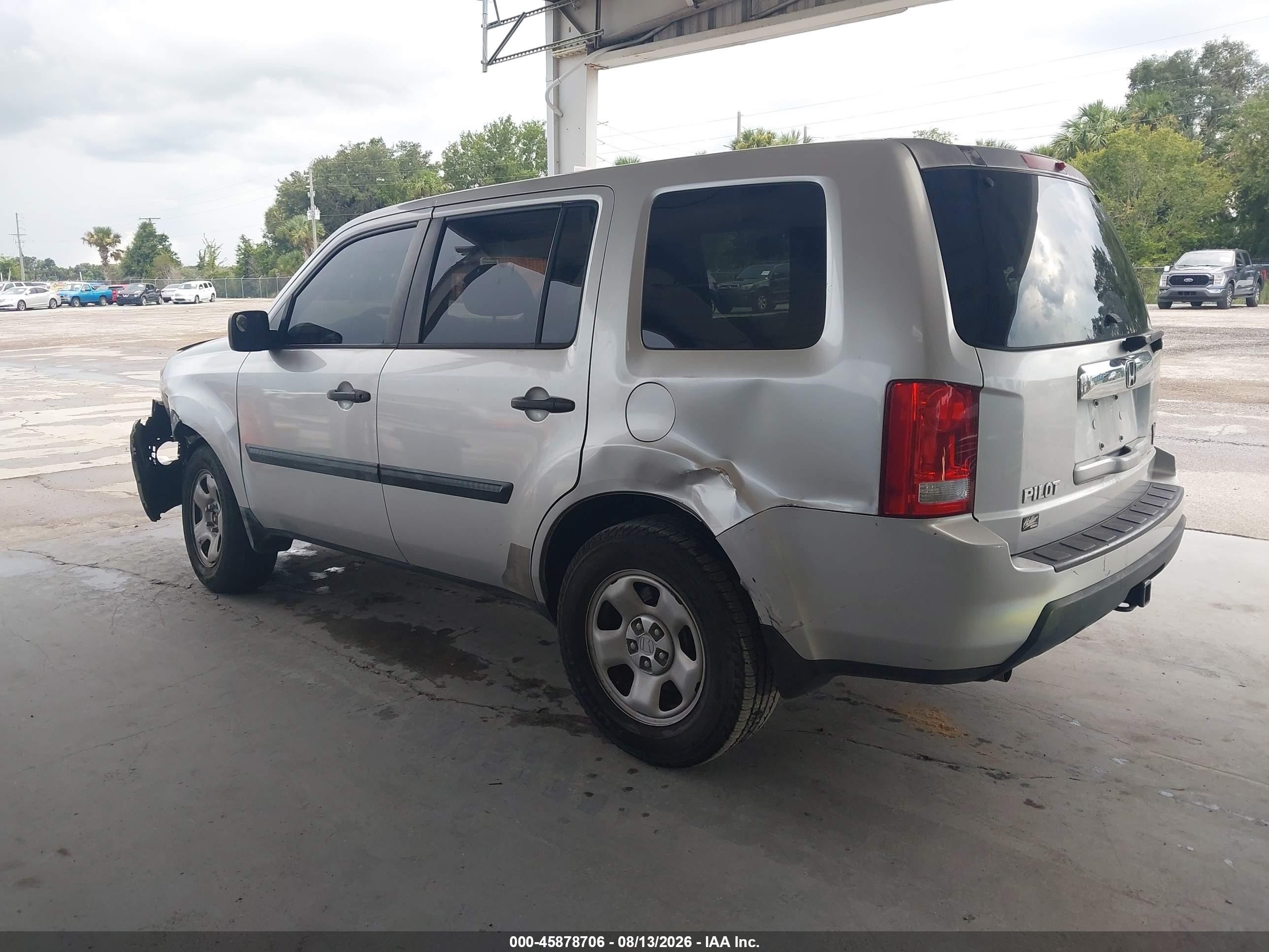2009 Honda Pilot Lx Gray vin: 5FNYF382X9B025270