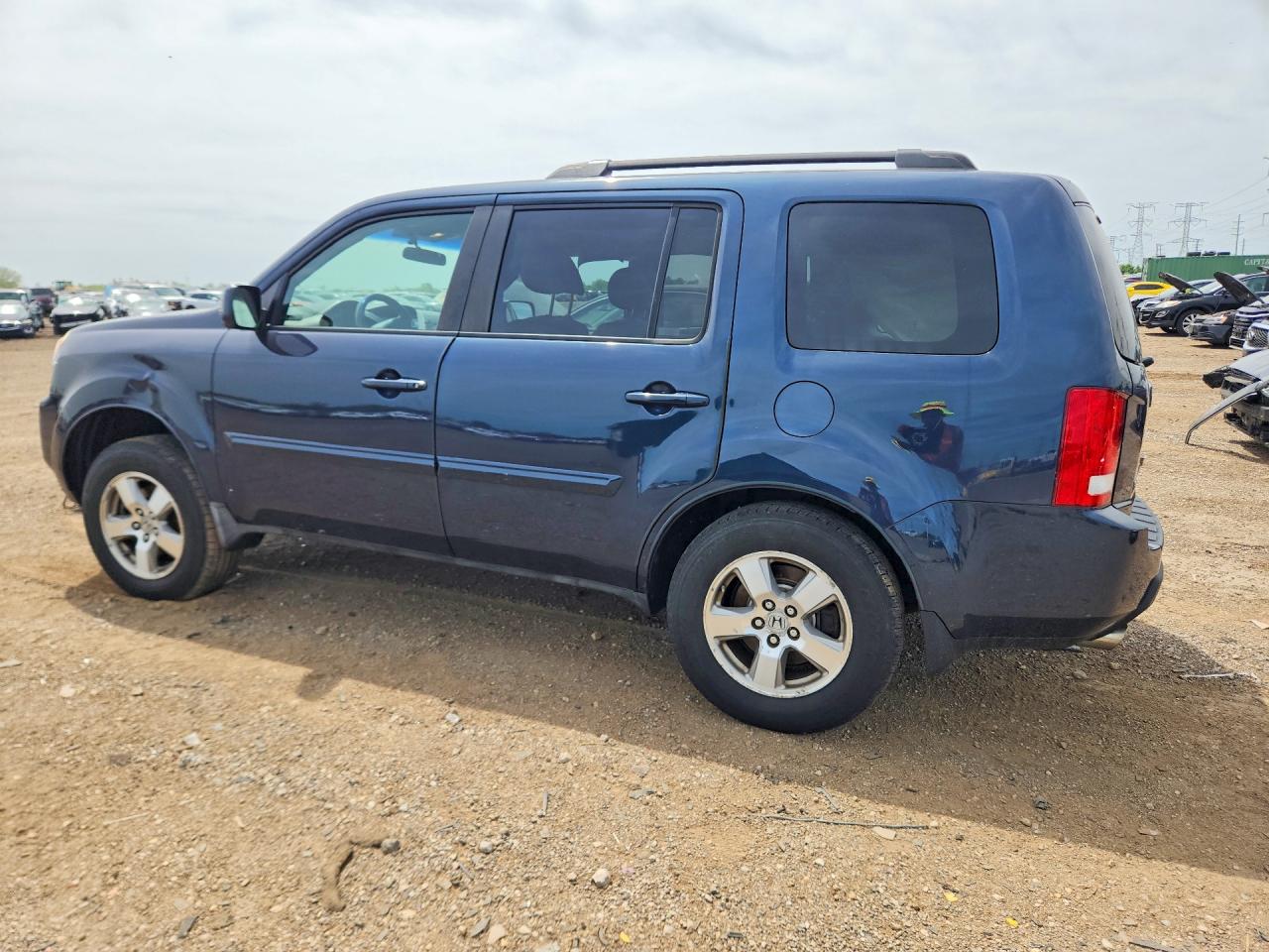 2009 Honda Pilot Ex Blue vin: 5FNYF38419B008729