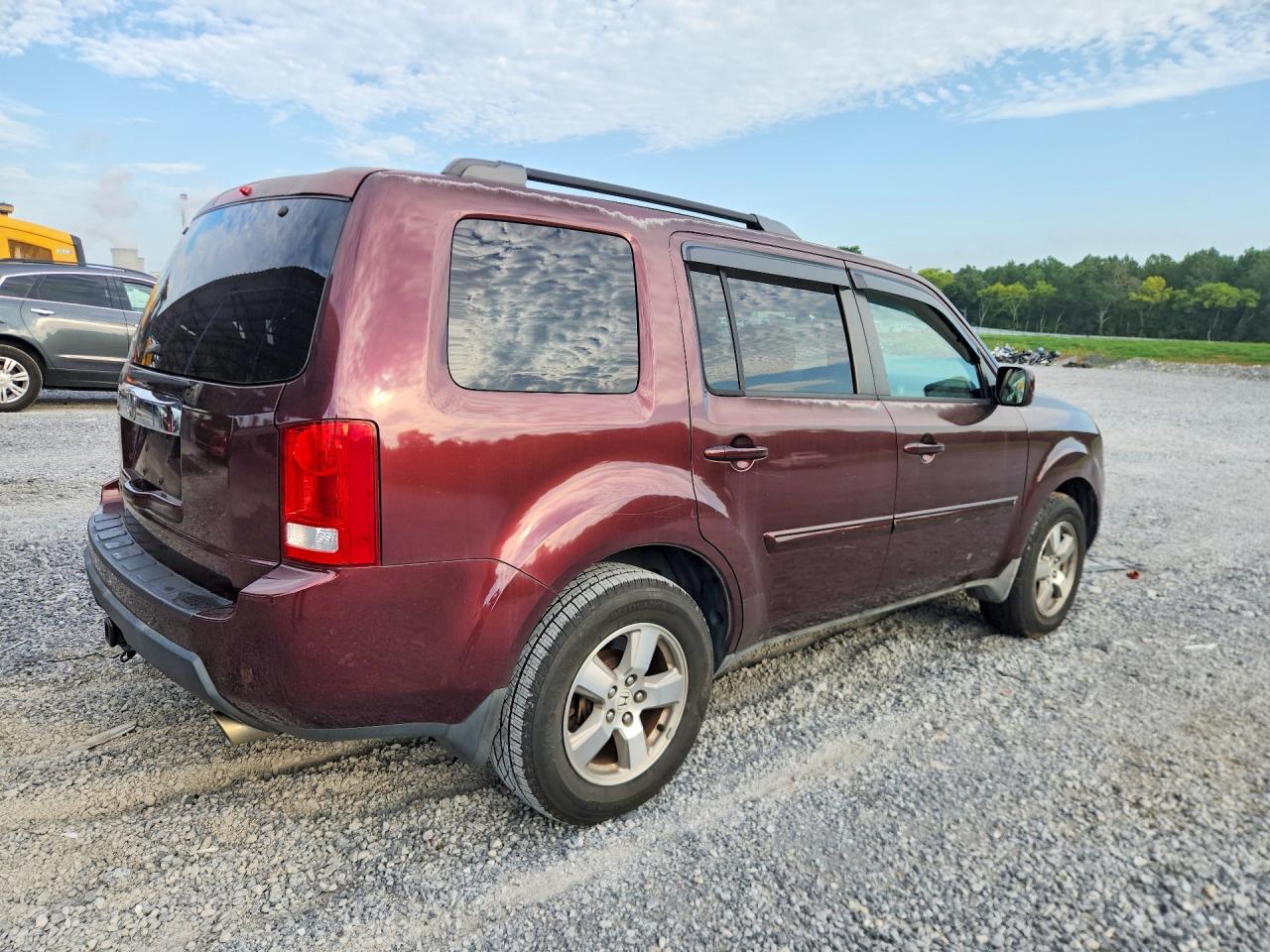 2009 Honda Pilot Ex Бордовый vin: 5FNYF38429B004012