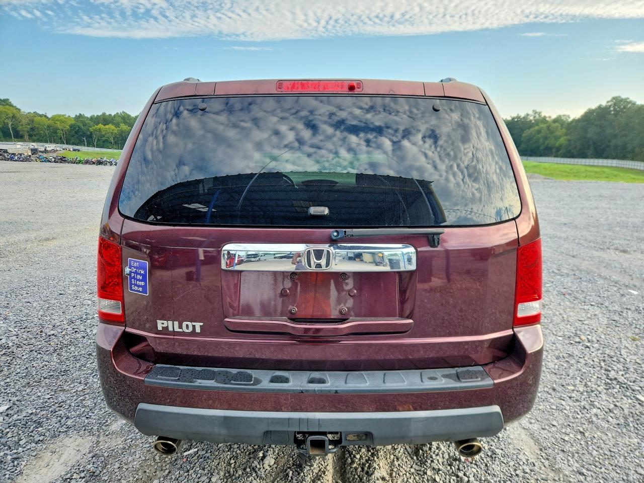 2009 Honda Pilot Ex Бордовый vin: 5FNYF38429B004012