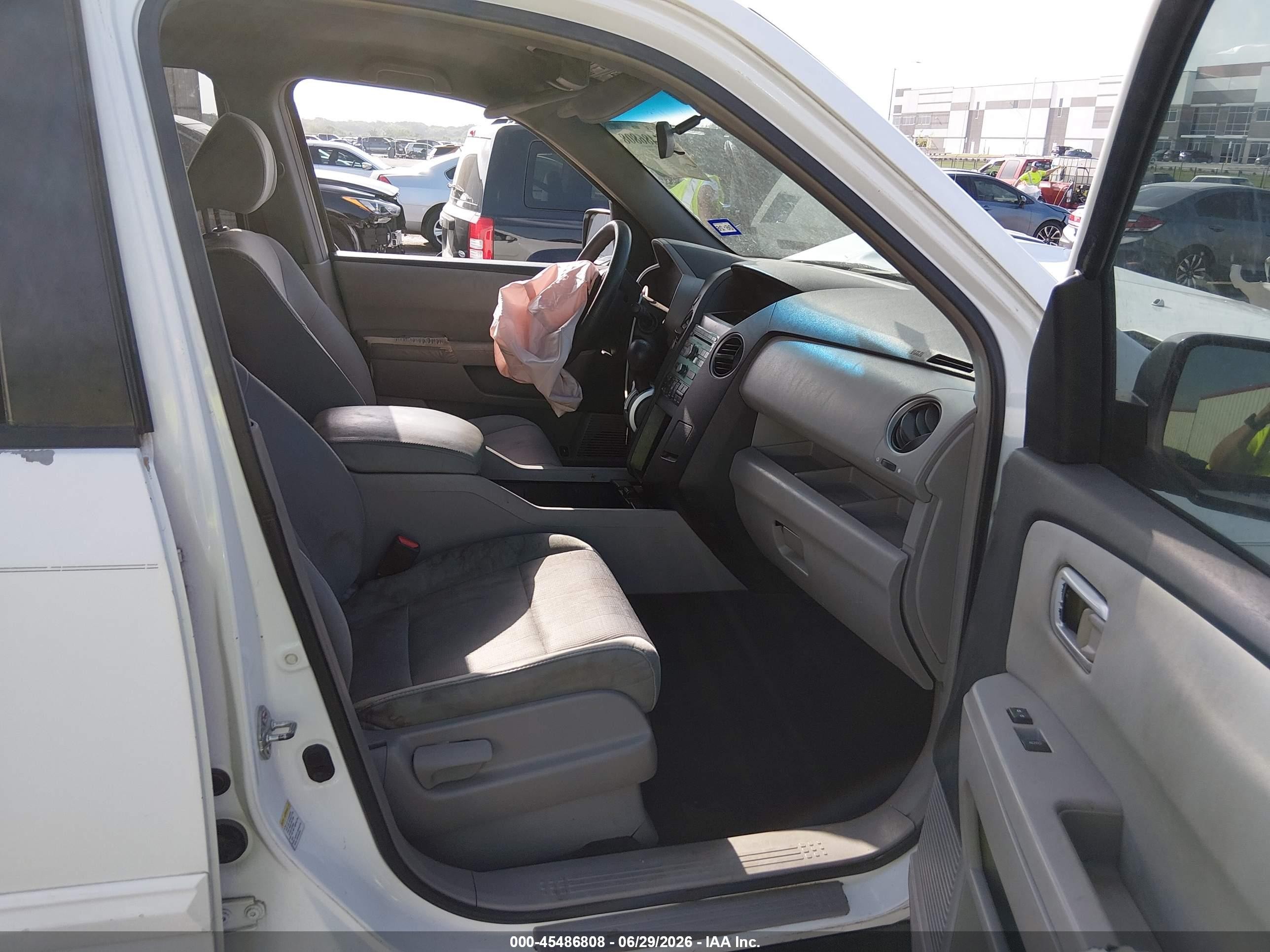 2009 Honda Pilot Ex Белый vin: 5FNYF38429B015544