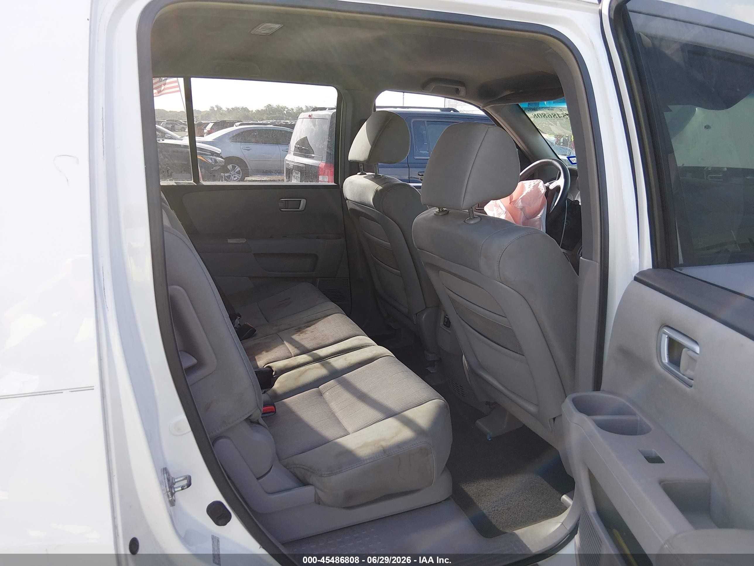 2009 Honda Pilot Ex Белый vin: 5FNYF38429B015544