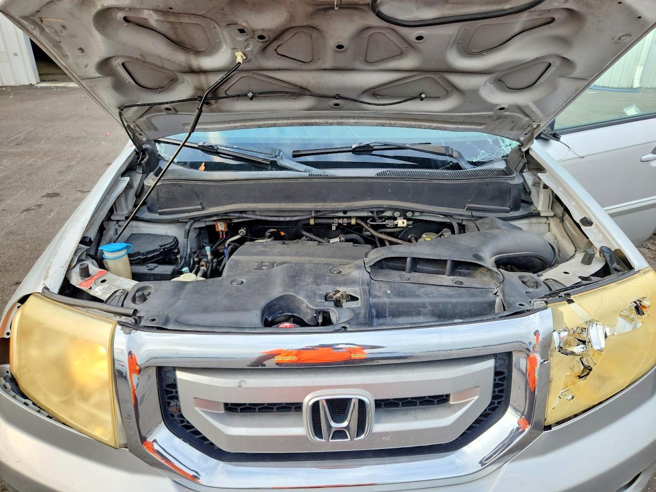 2009 Honda Pilot Ex Silver vin: 5FNYF38439B015648