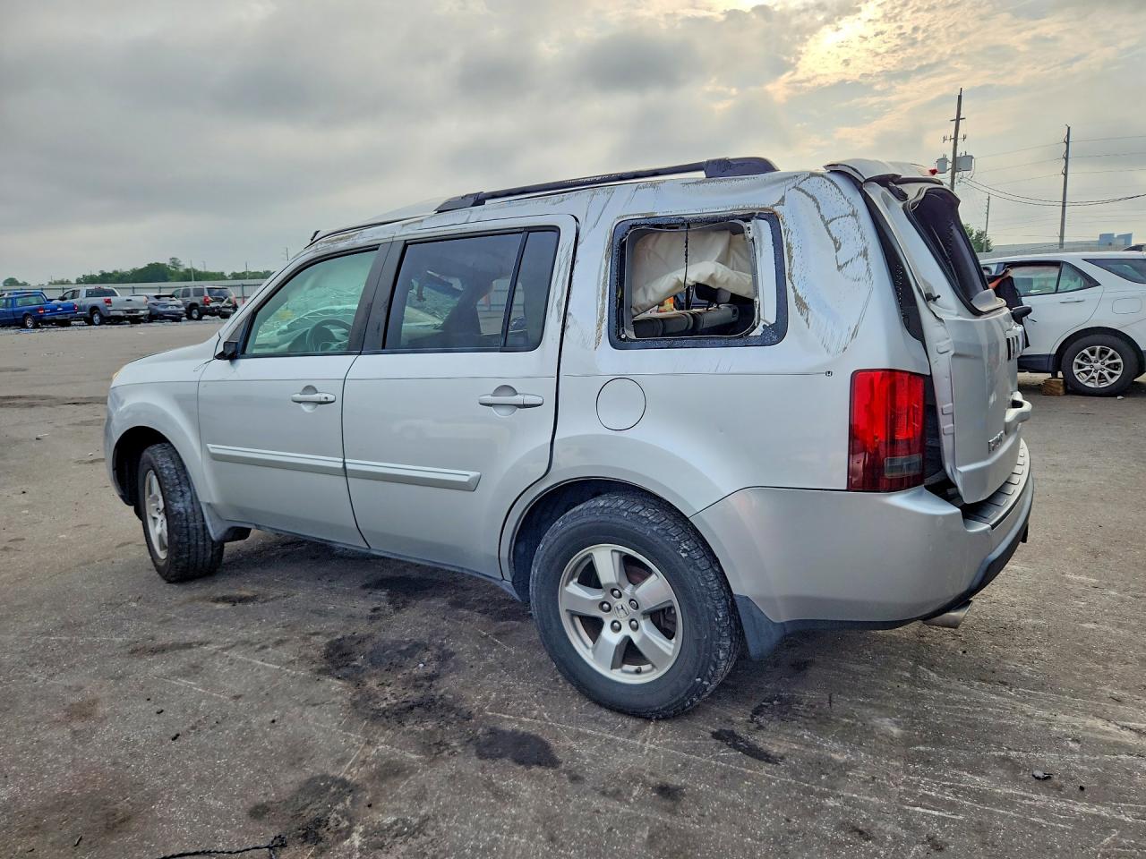 2009 Honda Pilot Ex Silver vin: 5FNYF38439B015648
