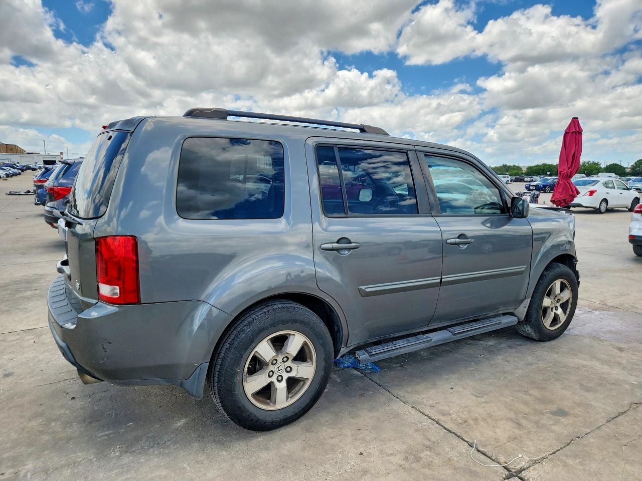 2009 Honda Pilot Ex Gray vin: 5FNYF38439B026293