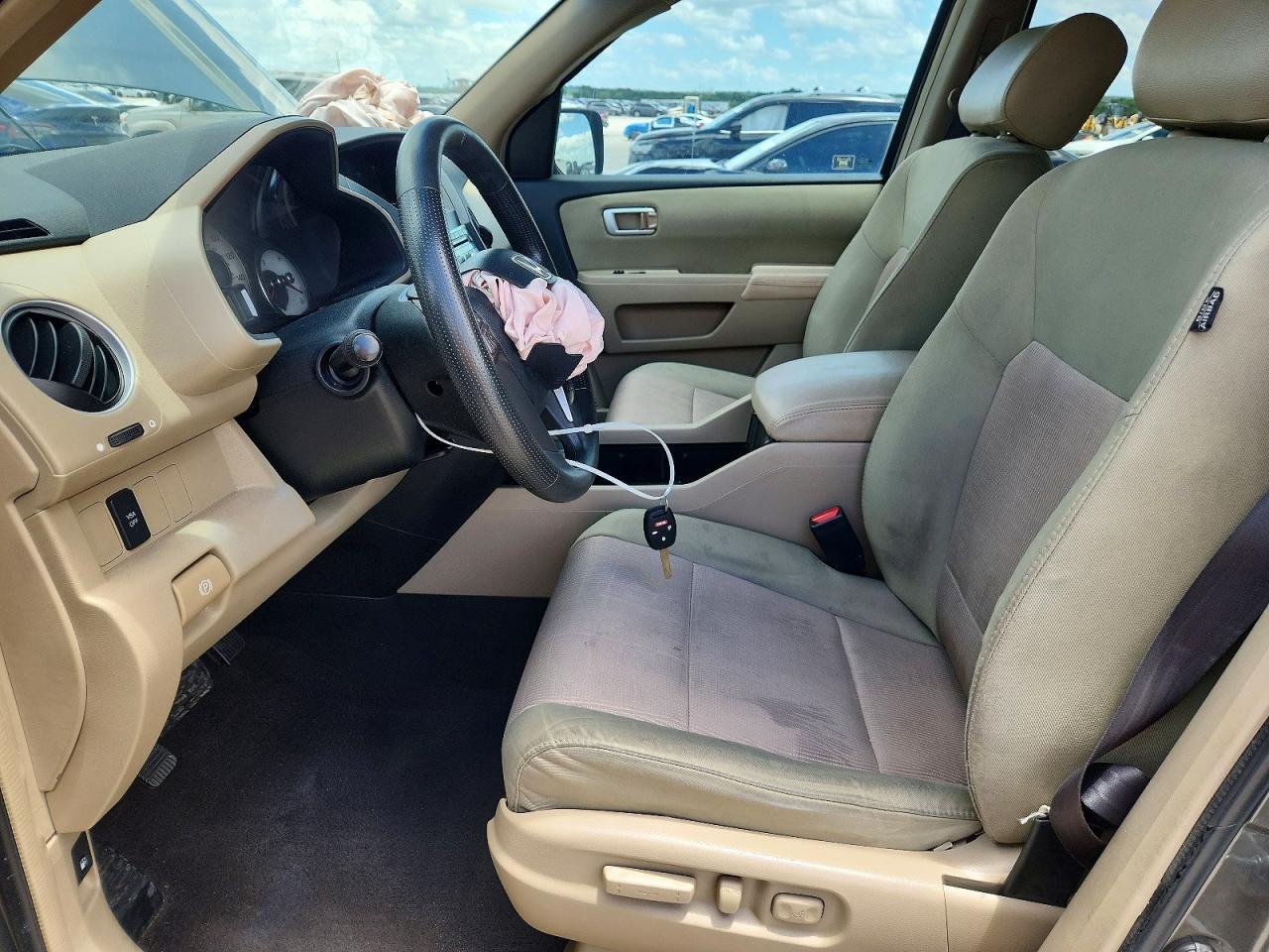 2009 Honda Pilot Ex Gray vin: 5FNYF38439B026293