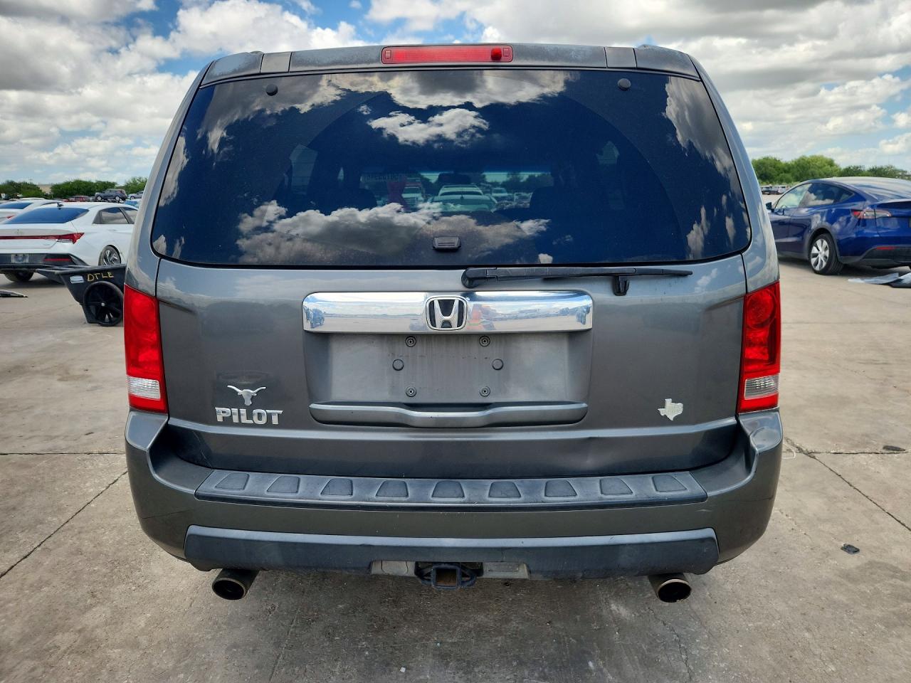 2009 Honda Pilot Ex Gray vin: 5FNYF38439B026293