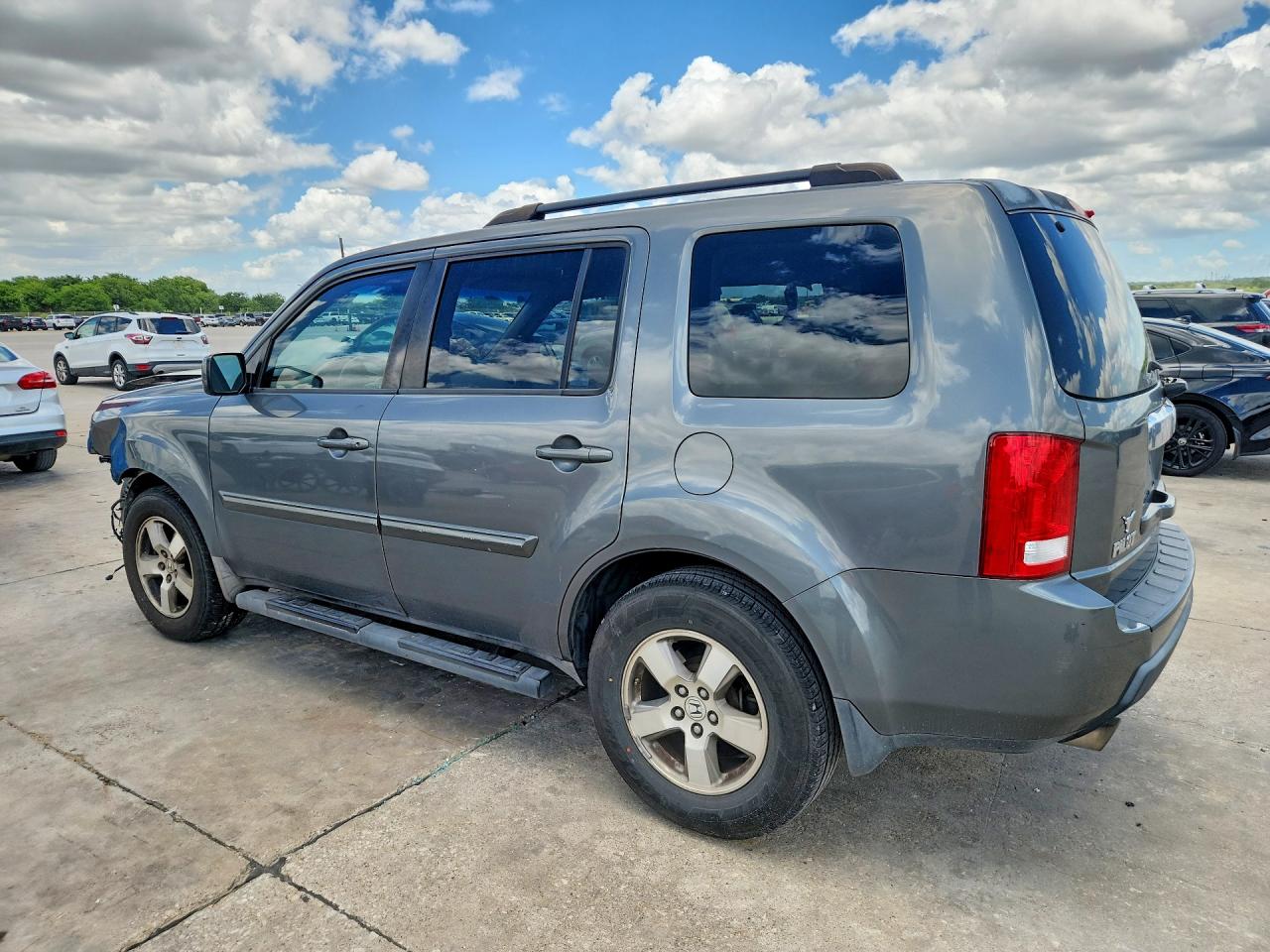 2009 Honda Pilot Ex Gray vin: 5FNYF38439B026293
