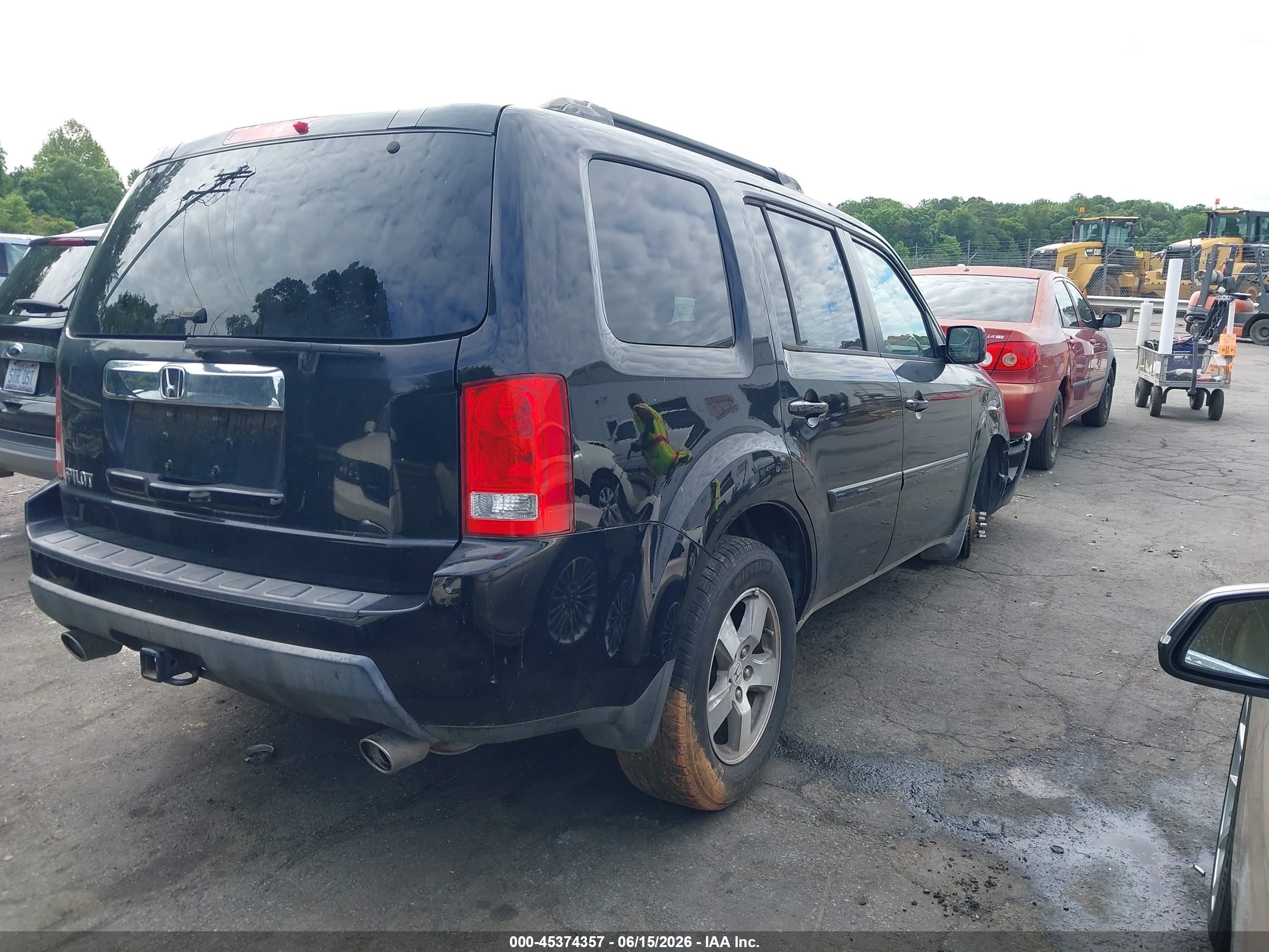 2009 Honda Pilot Ex Черный vin: 5FNYF38449B000463