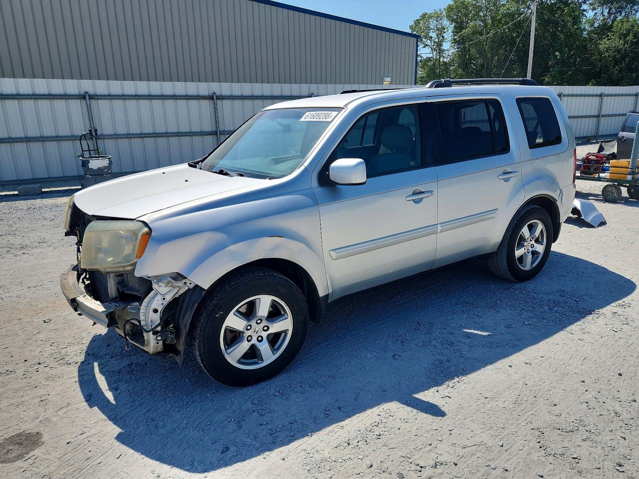 2009 Honda Pilot Ex Gray vin: 5FNYF38469B028300