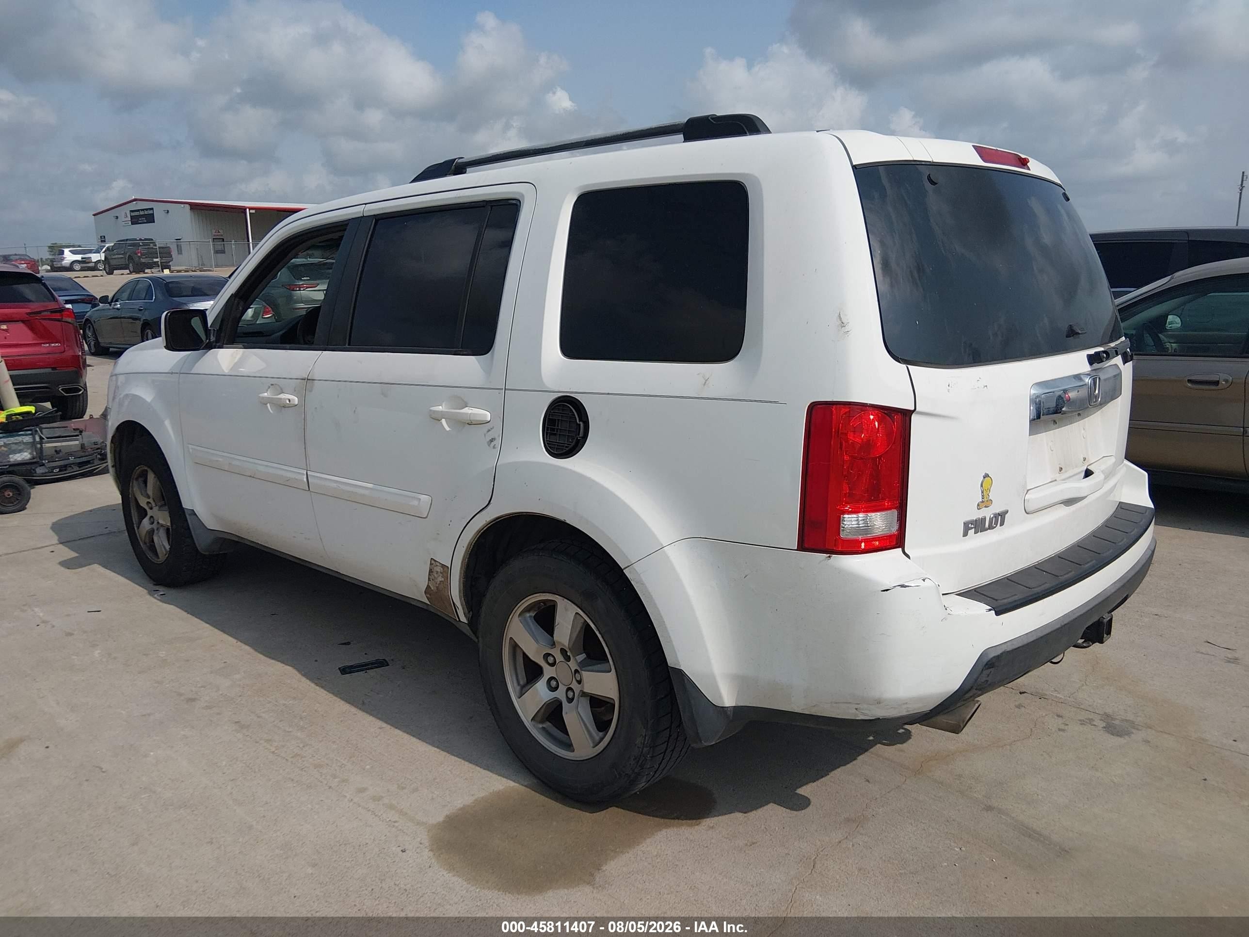2009 Honda Pilot Ex Белый vin: 5FNYF38479B011358