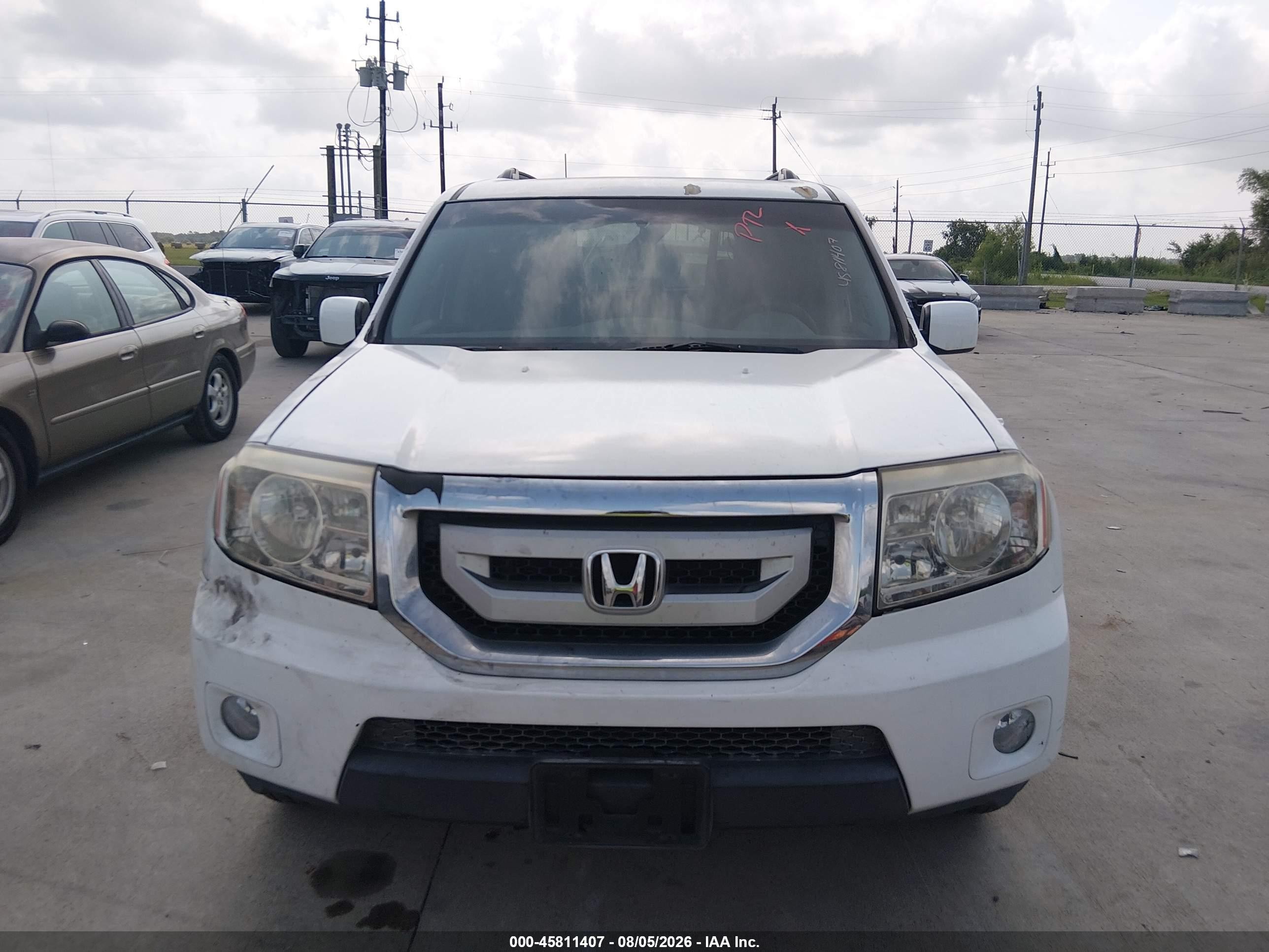 2009 Honda Pilot Ex Белый vin: 5FNYF38479B011358