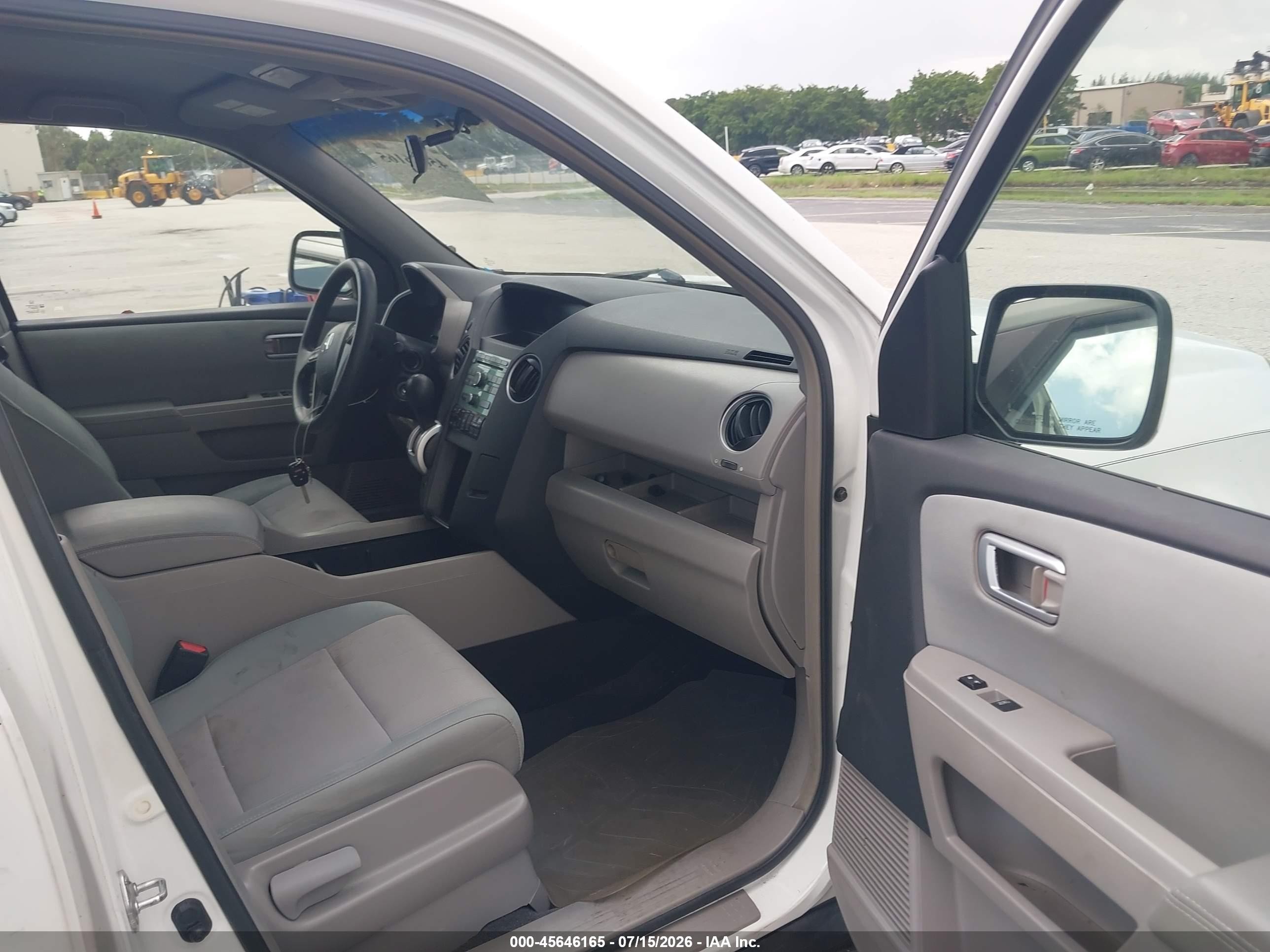 2009 Honda Pilot Ex Белый vin: 5FNYF38489B001227