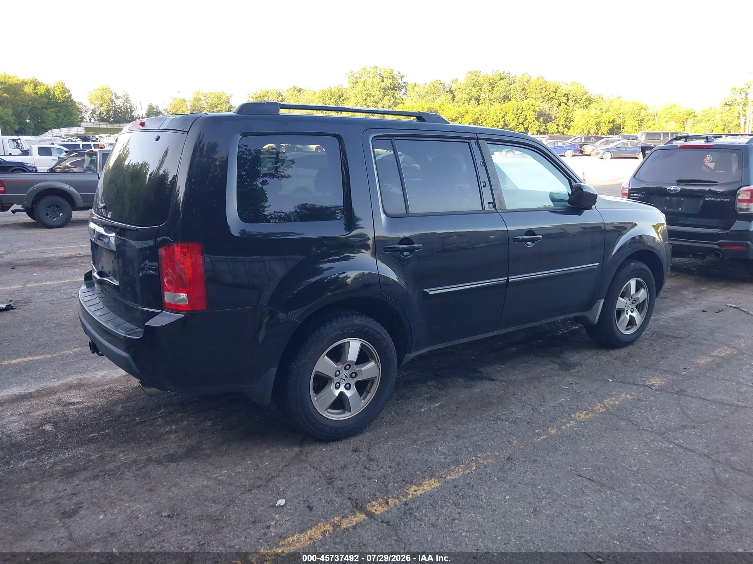 2009 Honda Pilot Ex Black vin: 5FNYF38499B009949