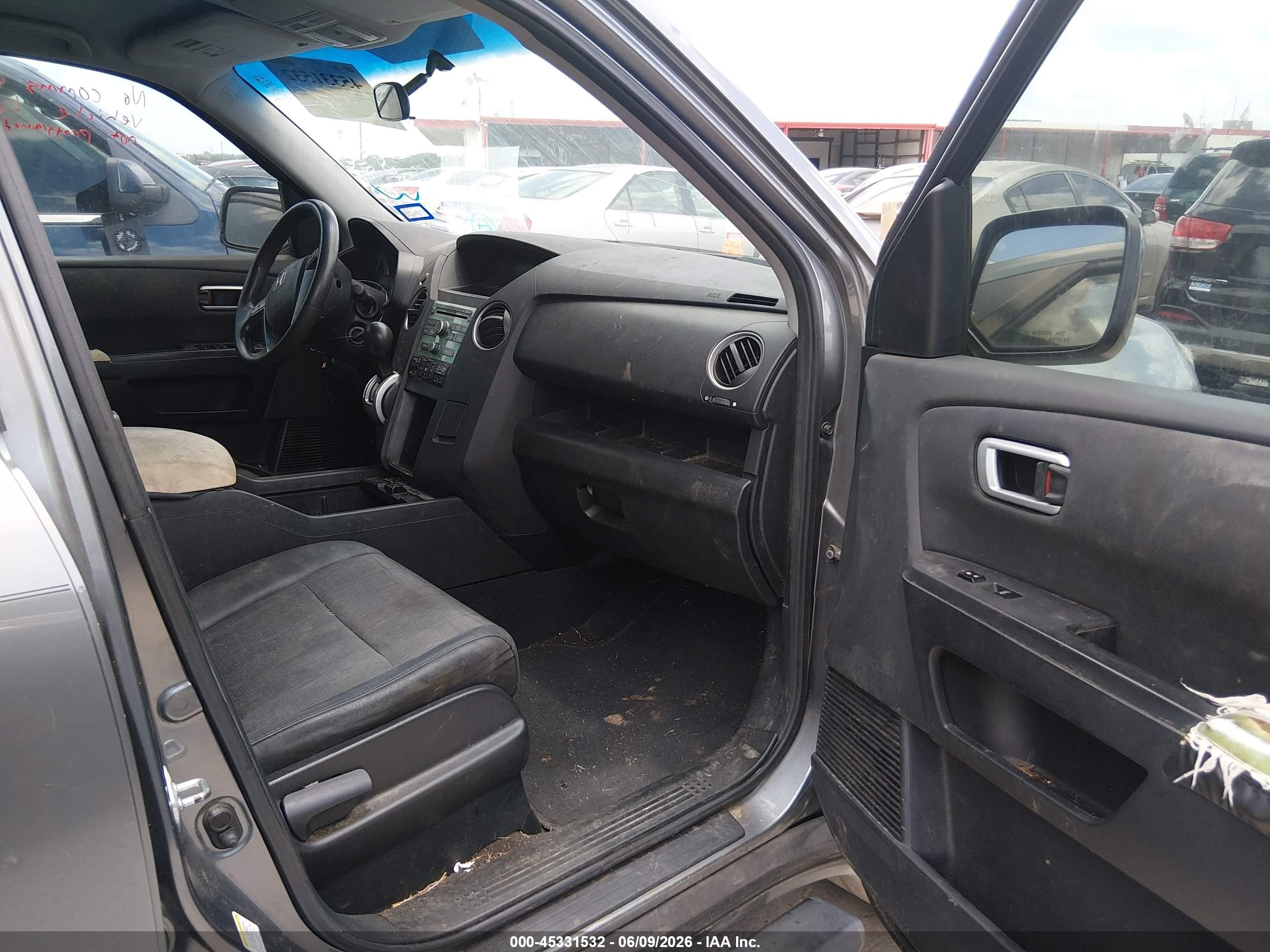 2009 Honda Pilot Ex Gray vin: 5FNYF384X9B020538