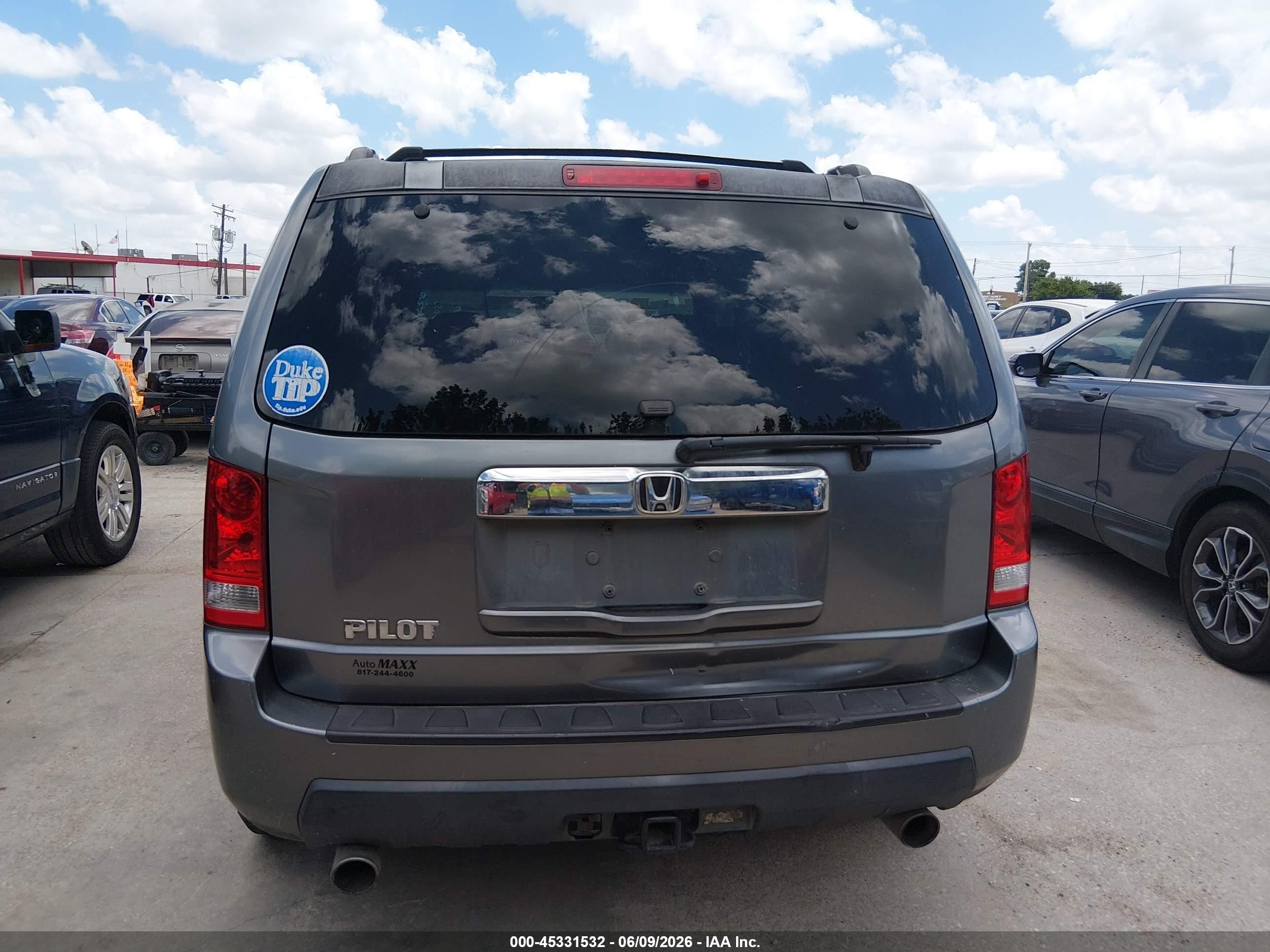 2009 Honda Pilot Ex Gray vin: 5FNYF384X9B020538