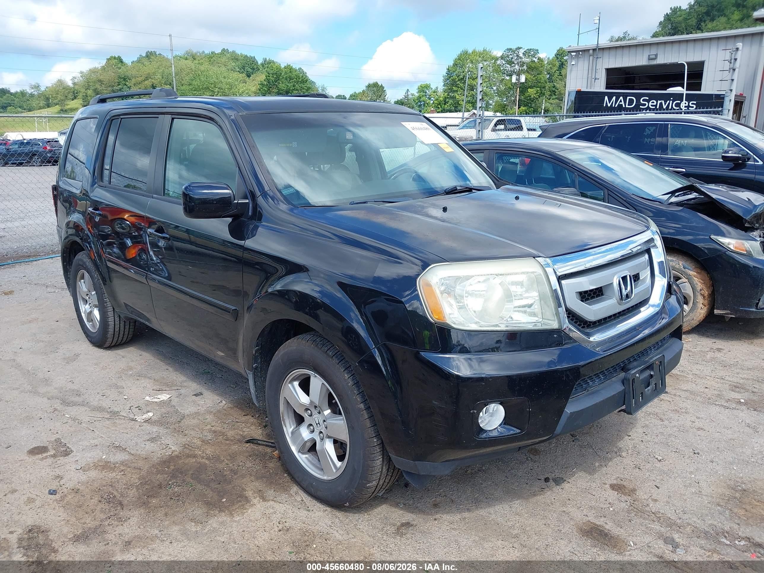 2009 Honda Pilot Ex-l Black vin: 5FNYF38509B015728