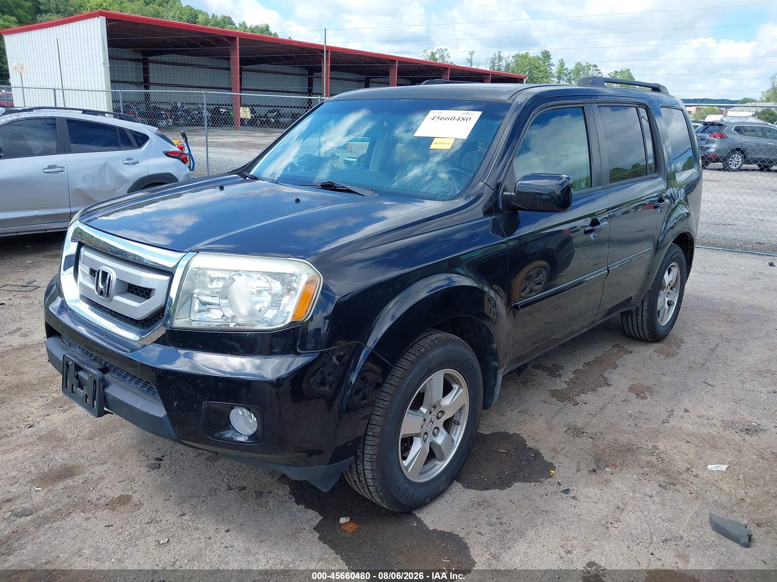 2009 Honda Pilot Ex-l Black vin: 5FNYF38509B015728