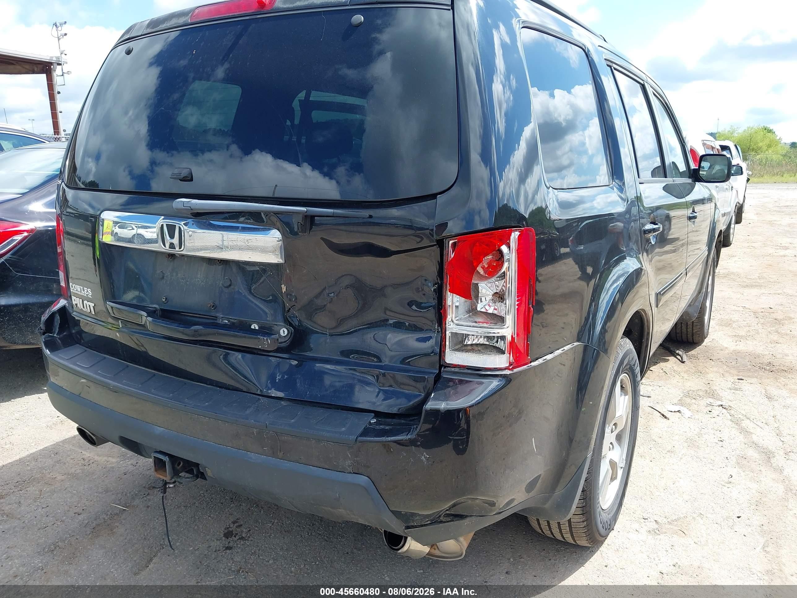 2009 Honda Pilot Ex-l Black vin: 5FNYF38509B015728