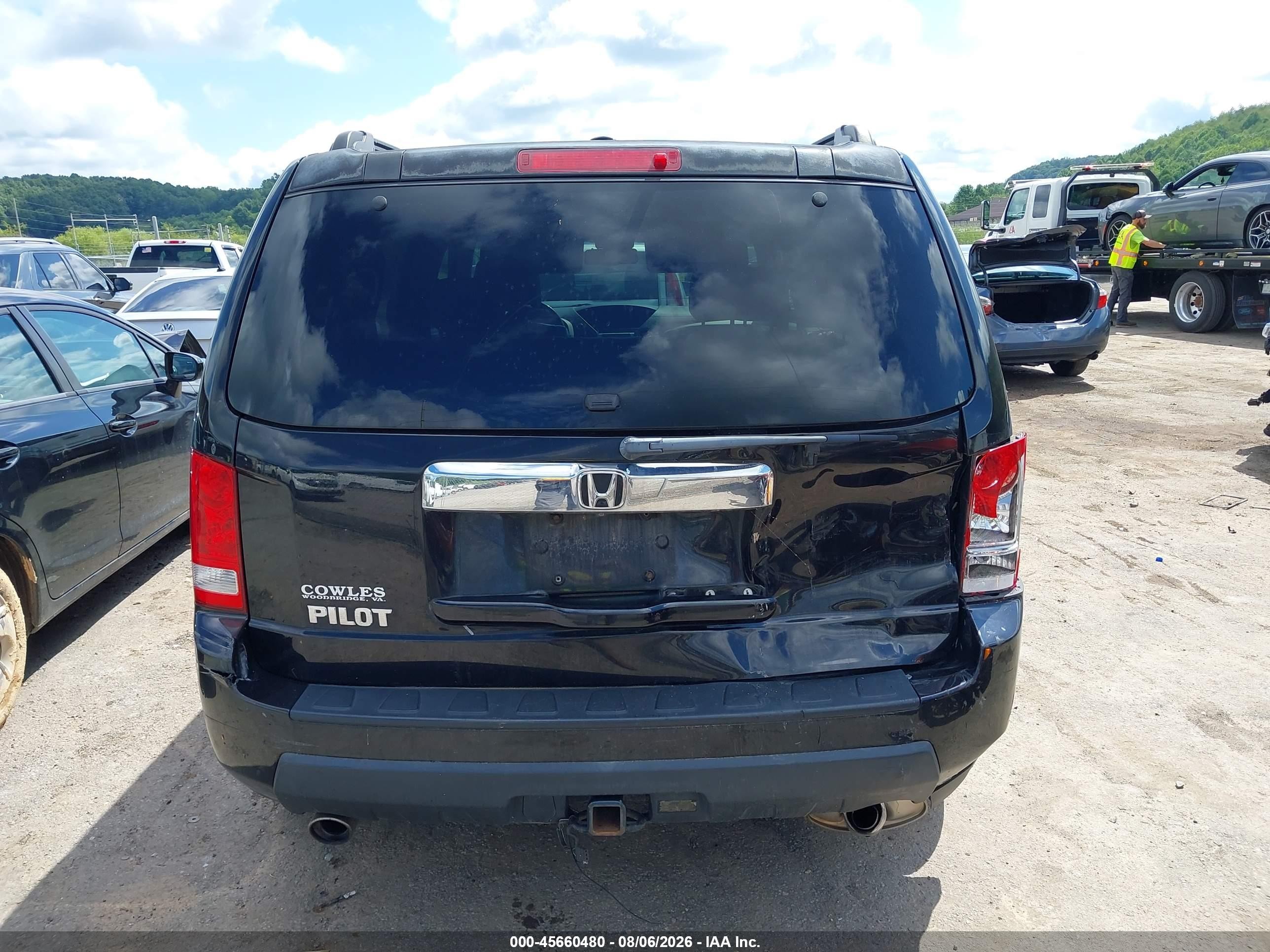 2009 Honda Pilot Ex-l Black vin: 5FNYF38509B015728