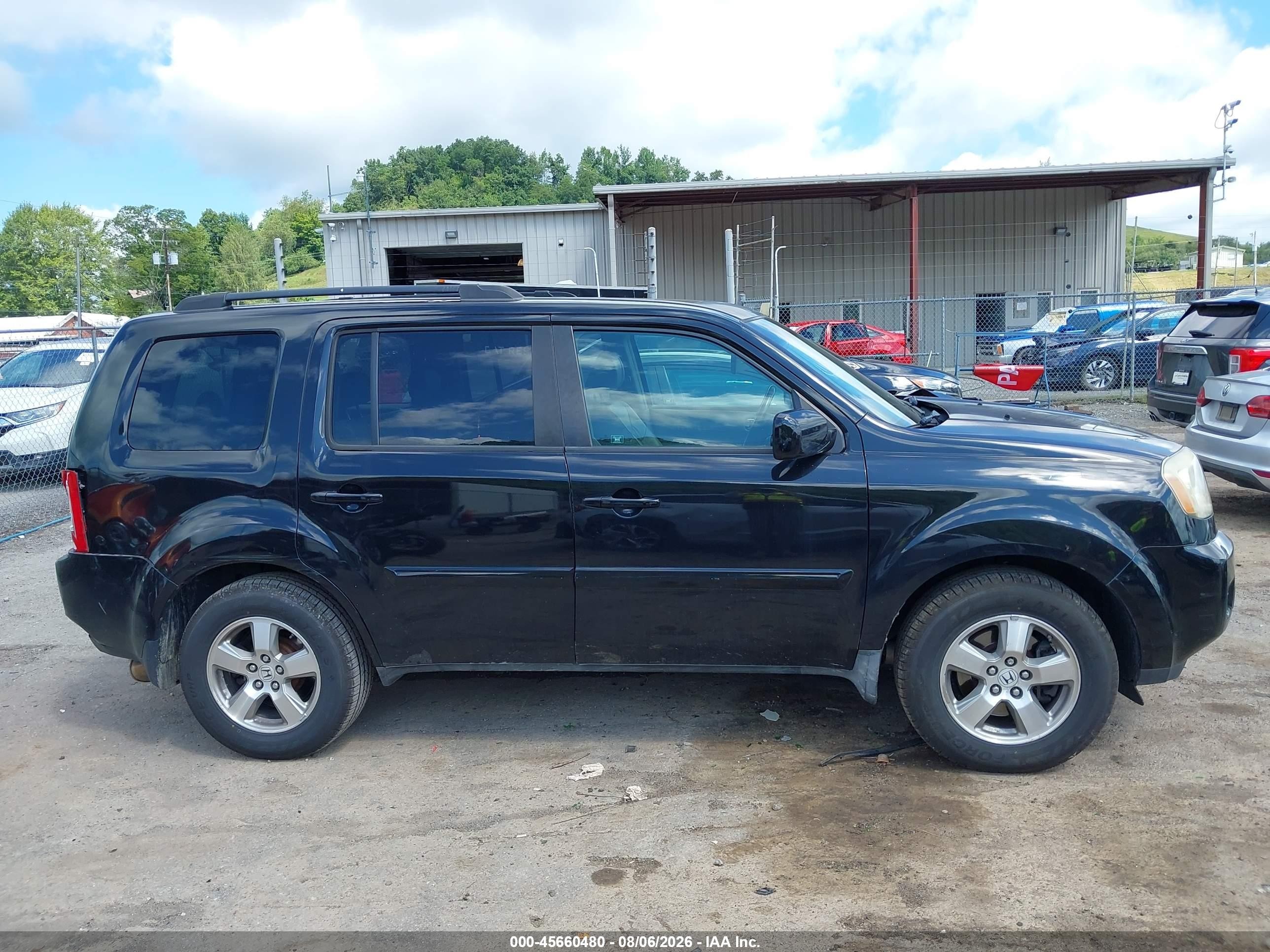 2009 Honda Pilot Ex-l Black vin: 5FNYF38509B015728