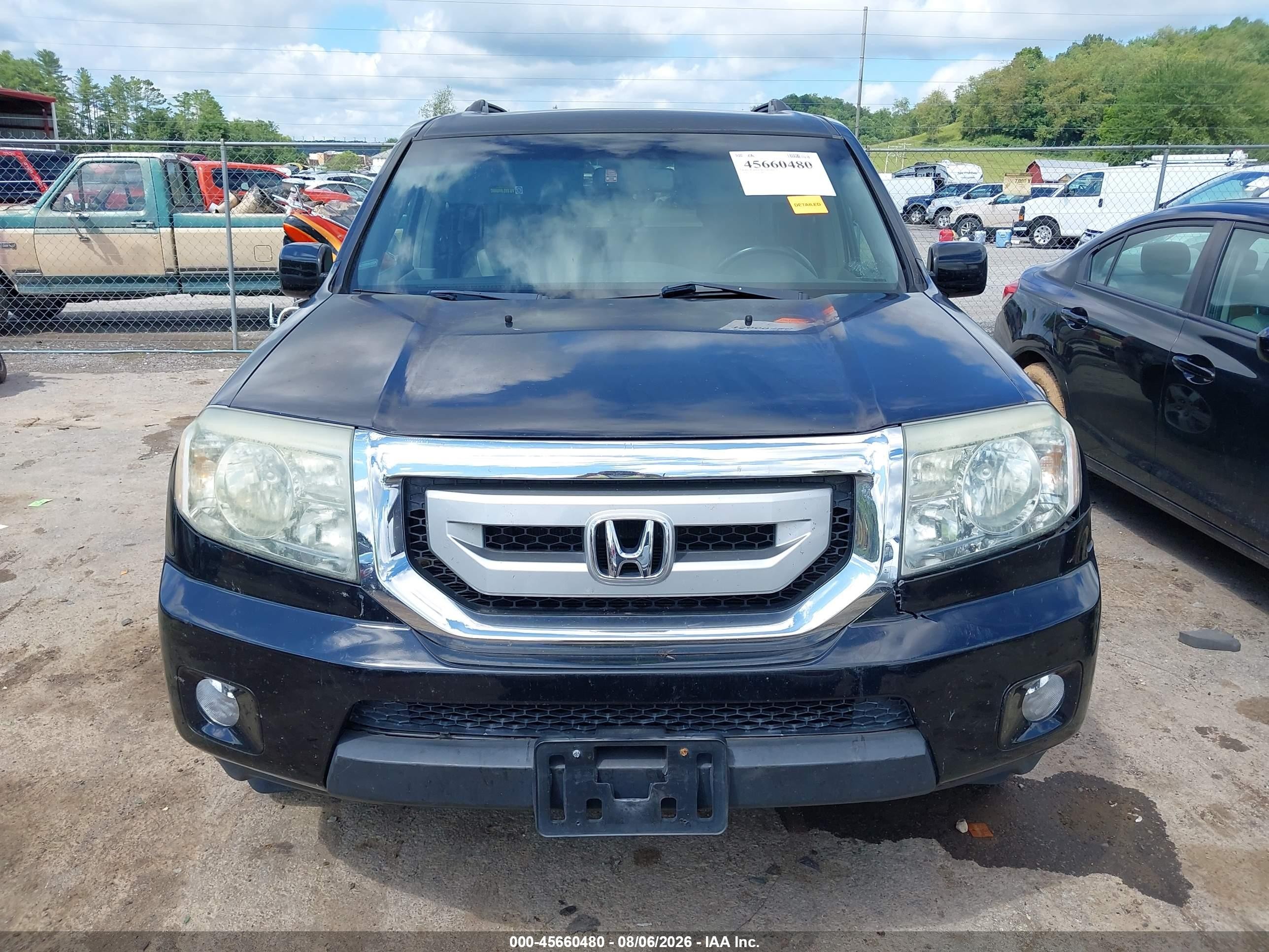 2009 Honda Pilot Ex-l Black vin: 5FNYF38509B015728