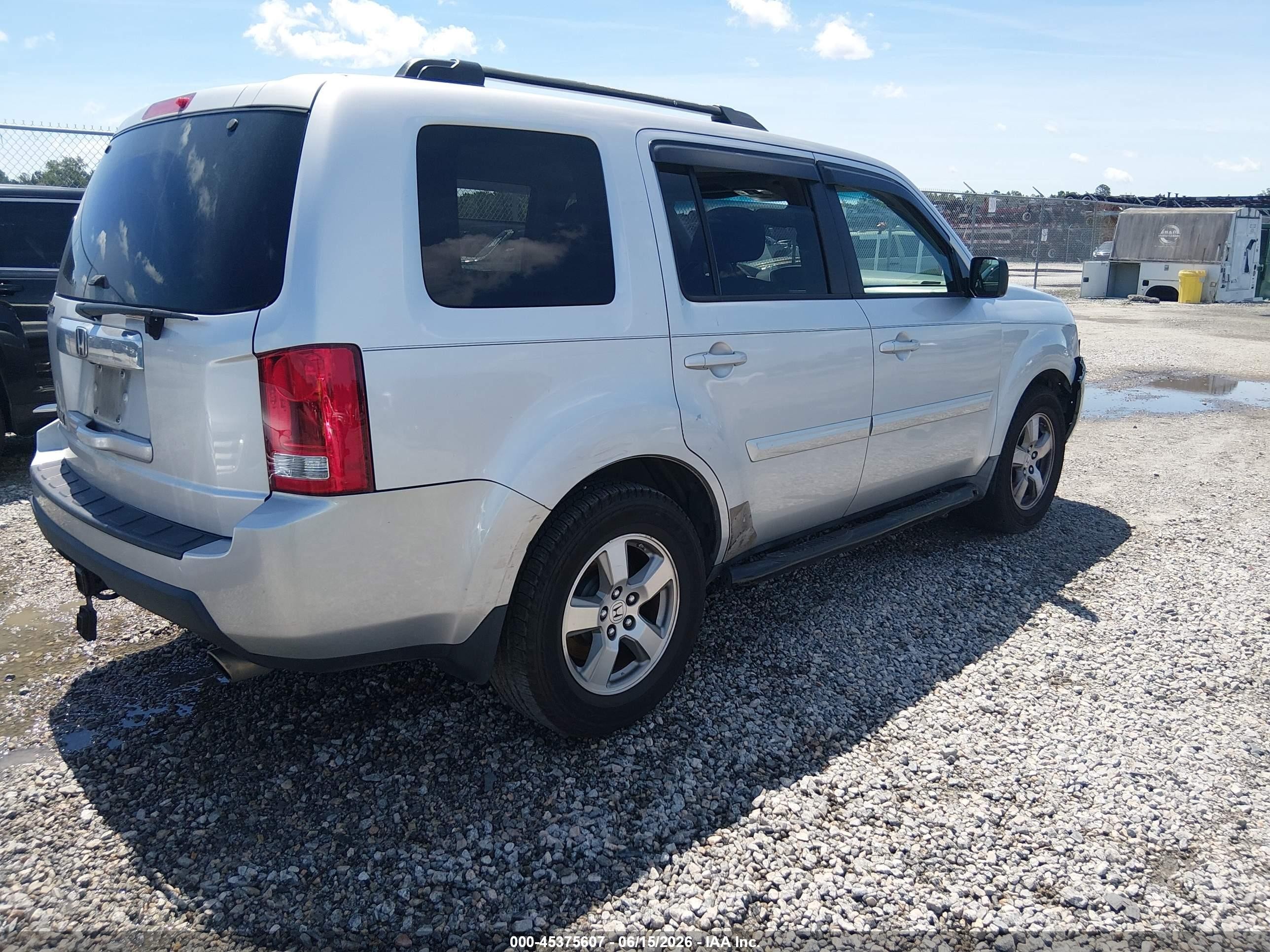 2009 Honda Pilot Ex-l Gray vin: 5FNYF38519B014135