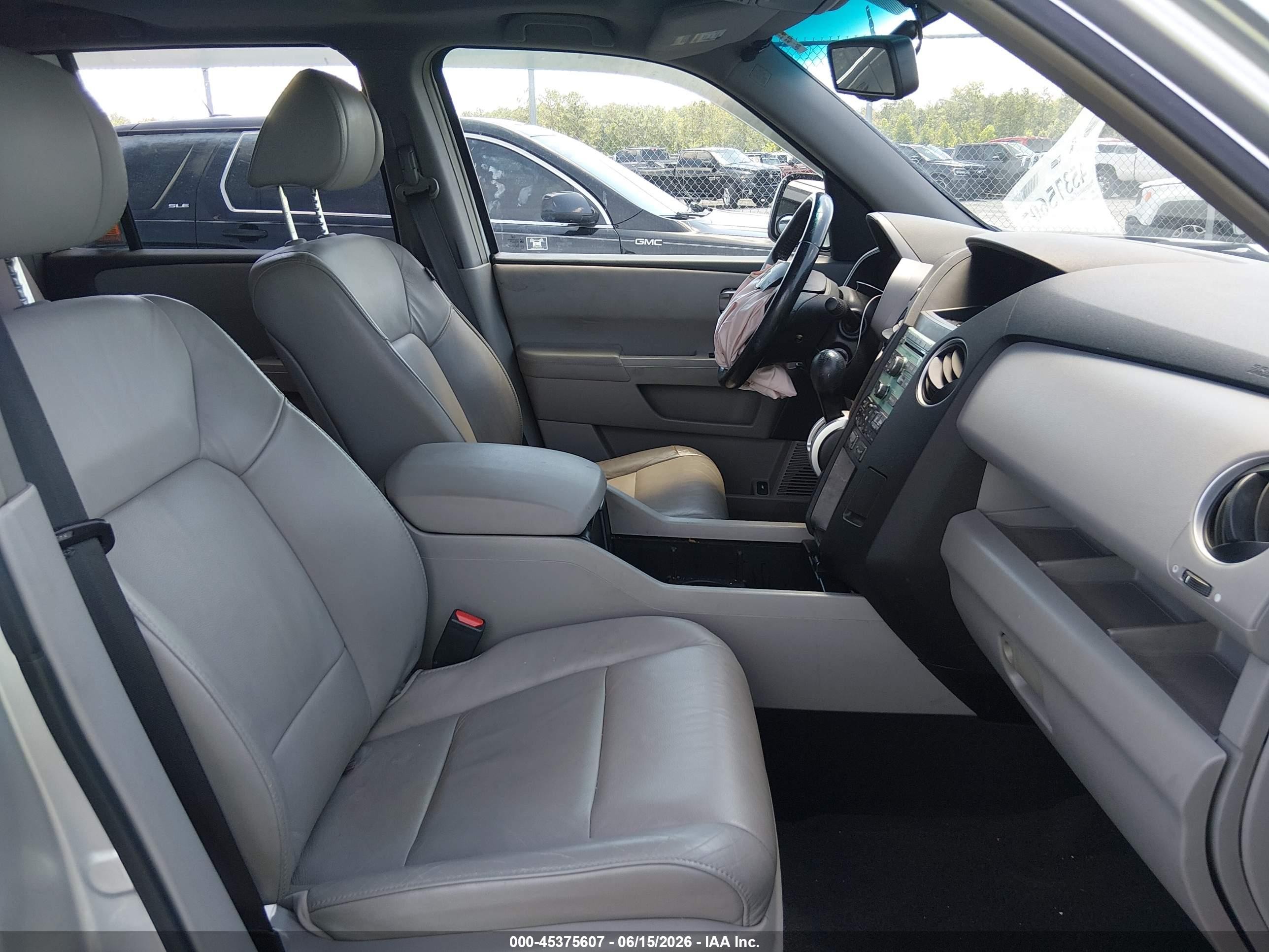 2009 Honda Pilot Ex-l Gray vin: 5FNYF38519B014135