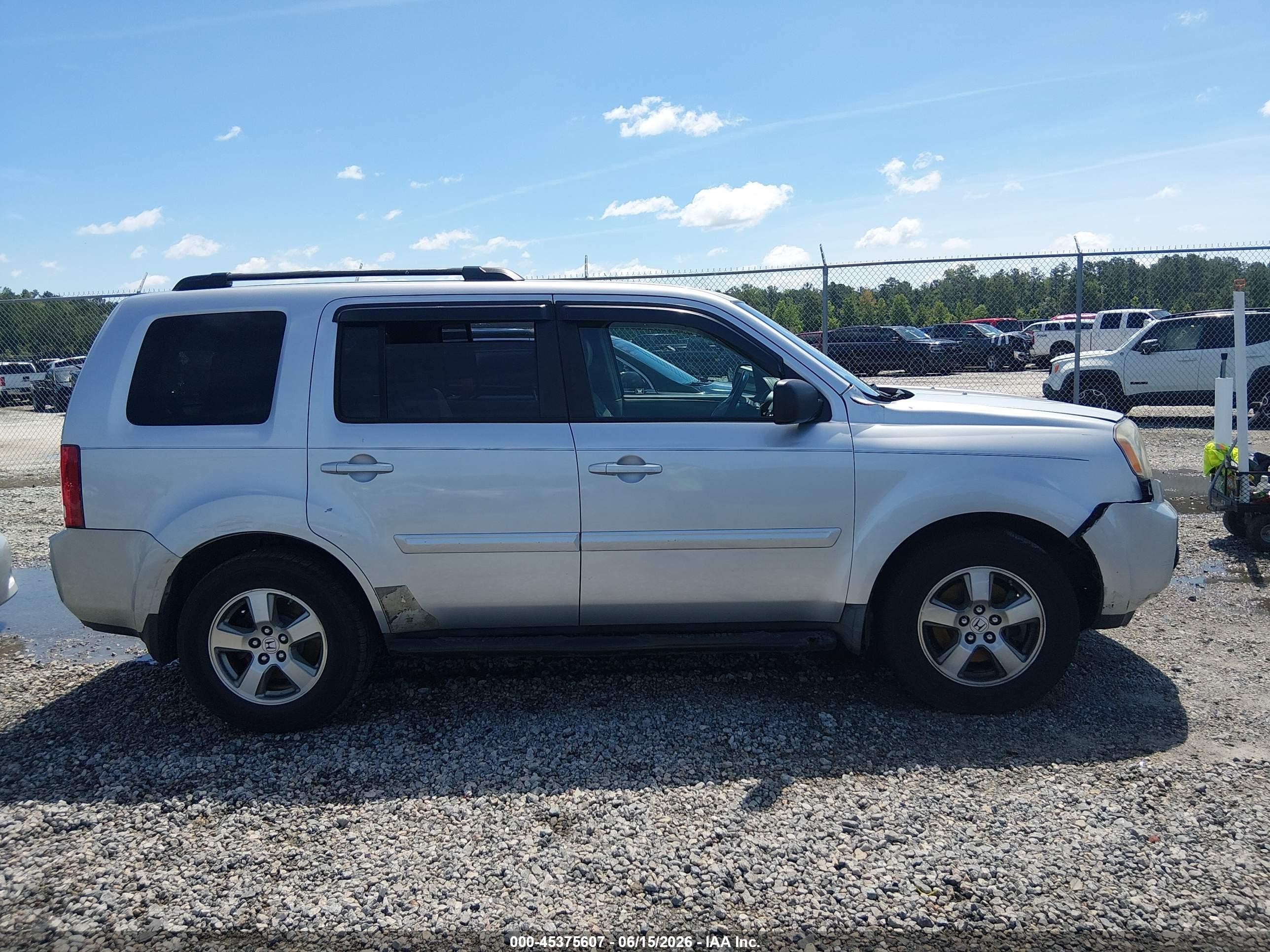 2009 Honda Pilot Ex-l Gray vin: 5FNYF38519B014135