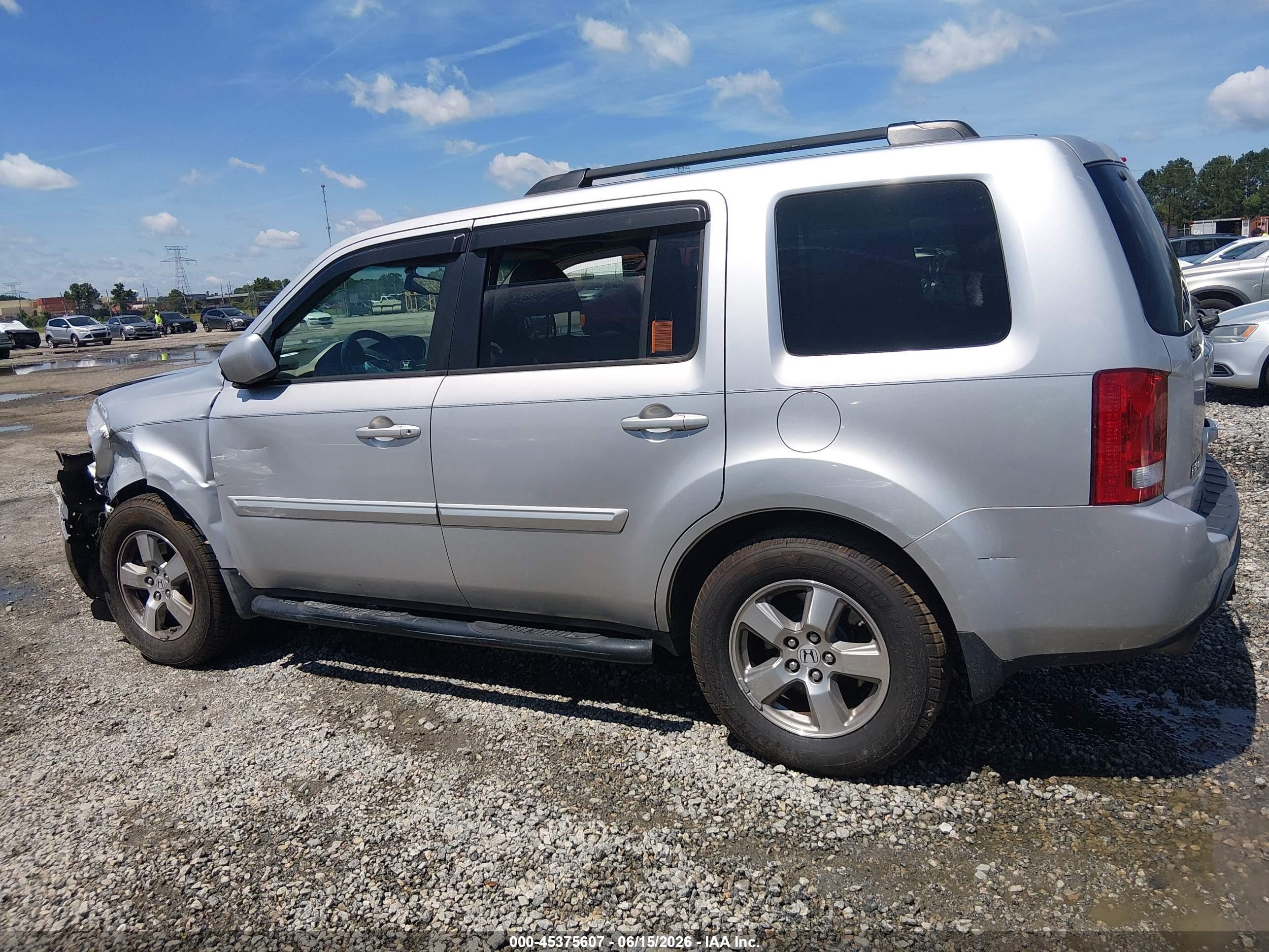 2009 Honda Pilot Ex-l Gray vin: 5FNYF38519B014135