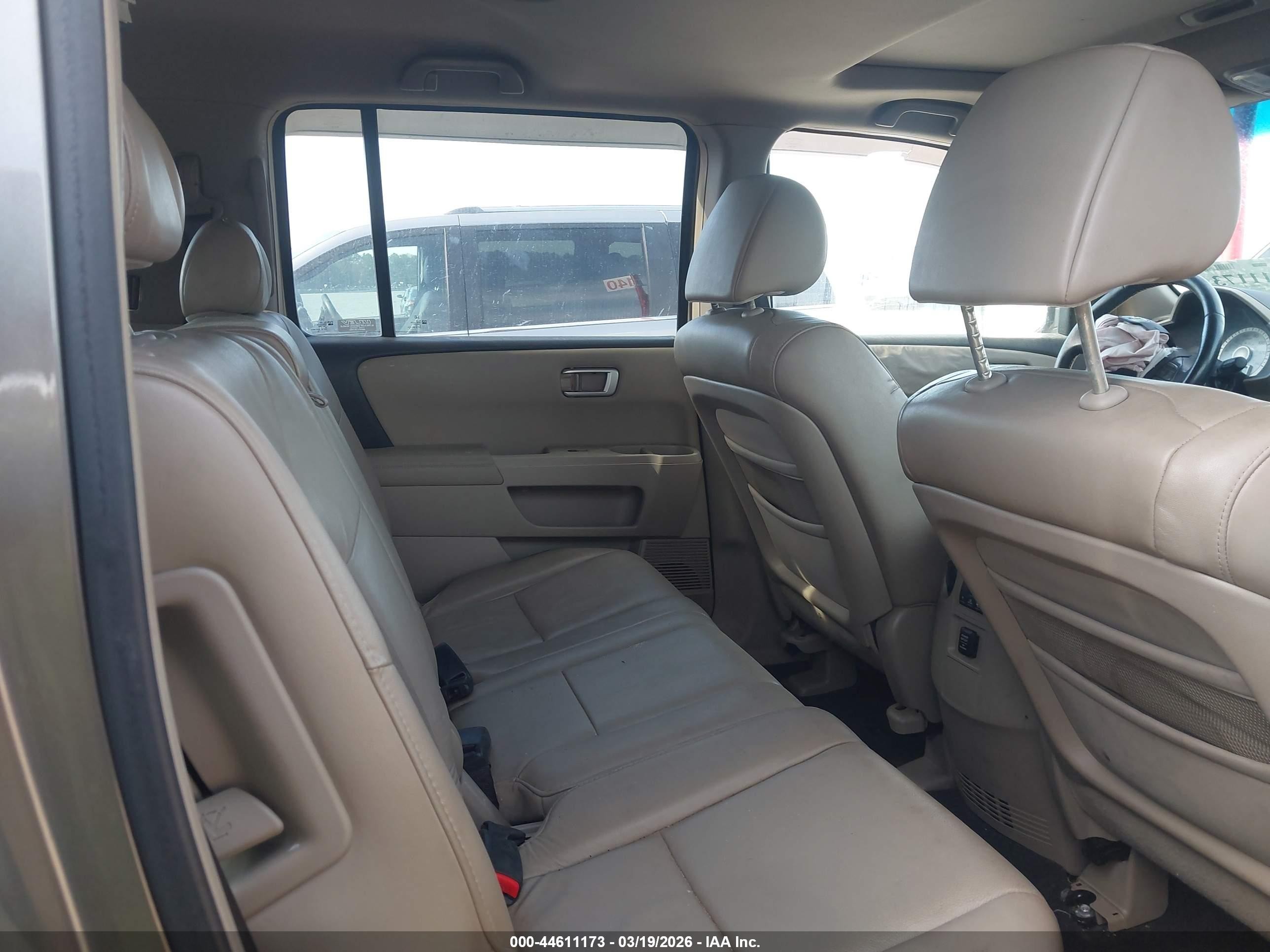 2009 Honda Pilot Ex-l Бежевый vin: 5FNYF38519B021554