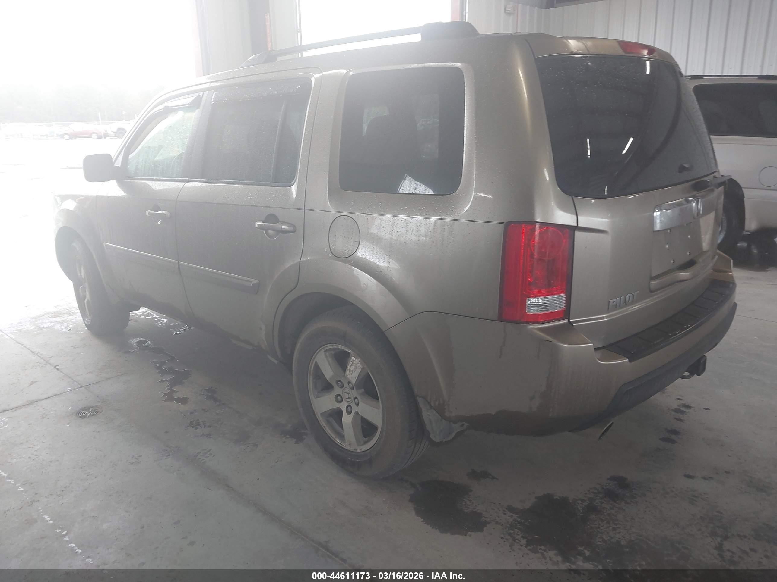 2009 Honda Pilot Ex-l Бежевый vin: 5FNYF38519B021554