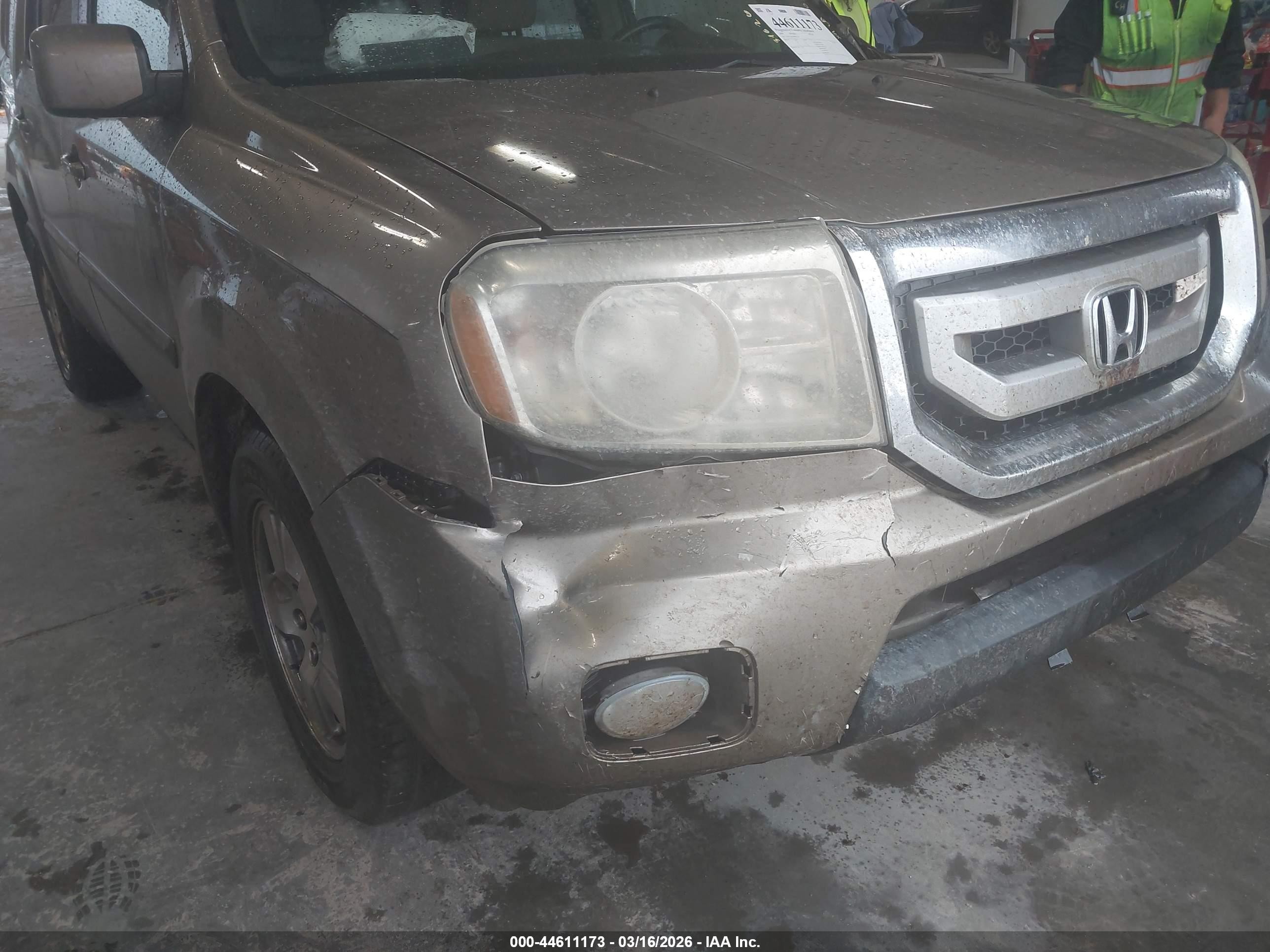 2009 Honda Pilot Ex-l Бежевый vin: 5FNYF38519B021554