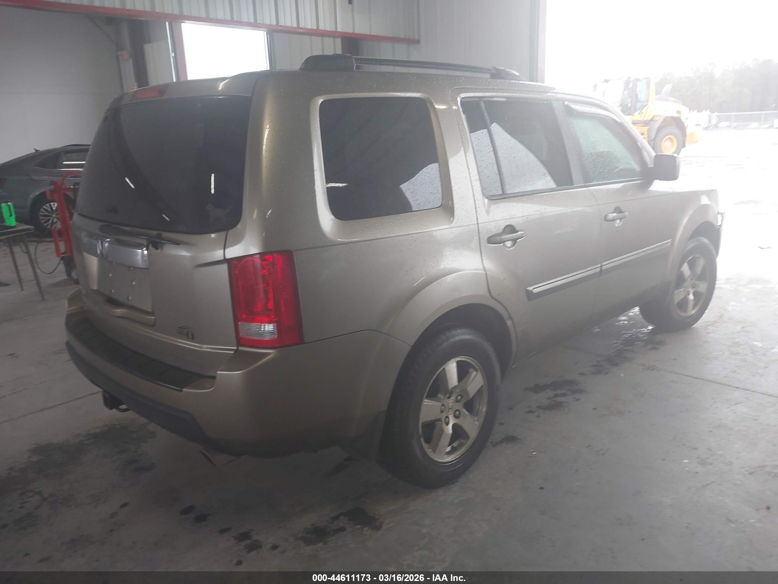 2009 Honda Pilot Ex-l Бежевый vin: 5FNYF38519B021554