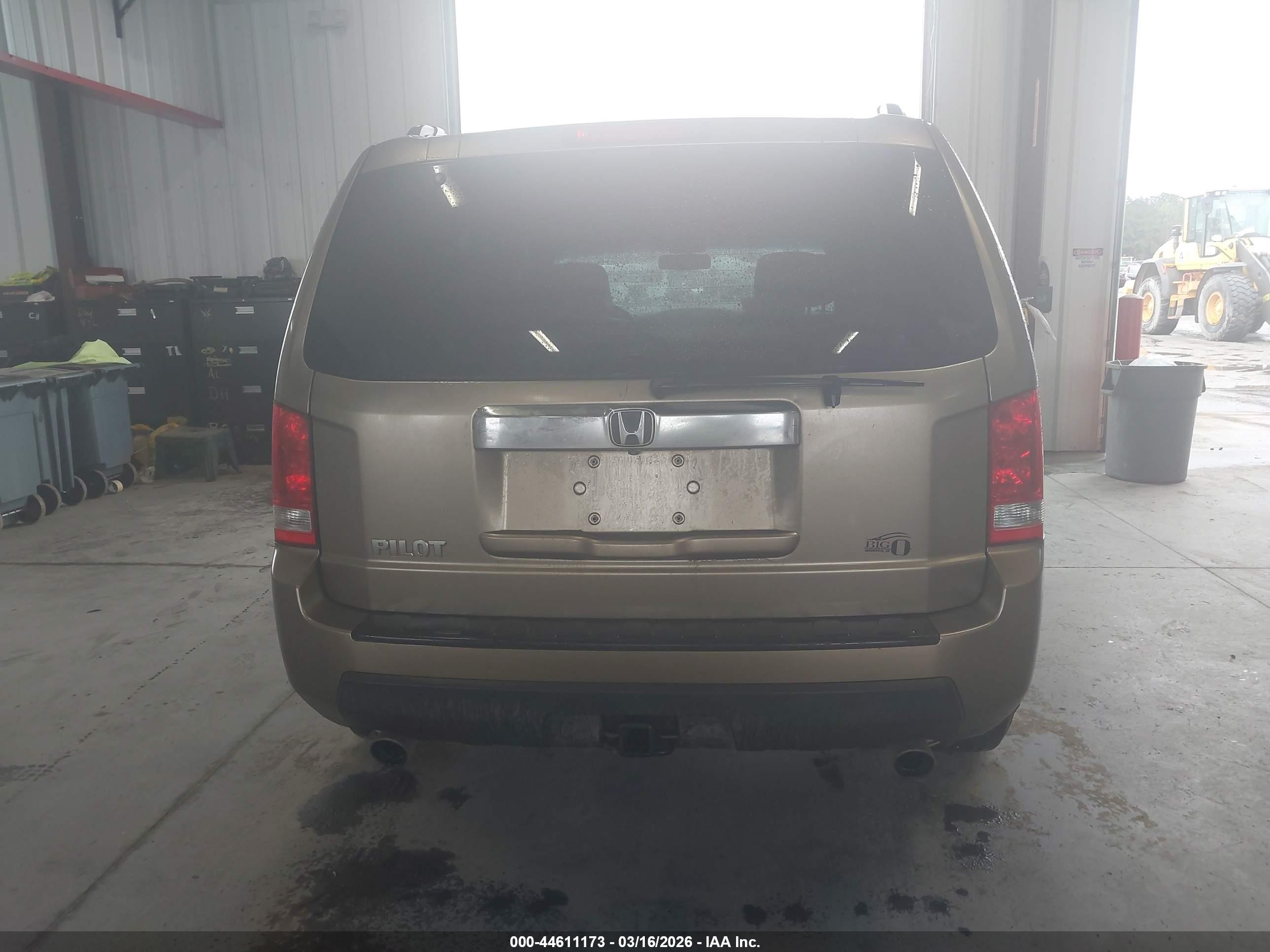 2009 Honda Pilot Ex-l Бежевый vin: 5FNYF38519B021554