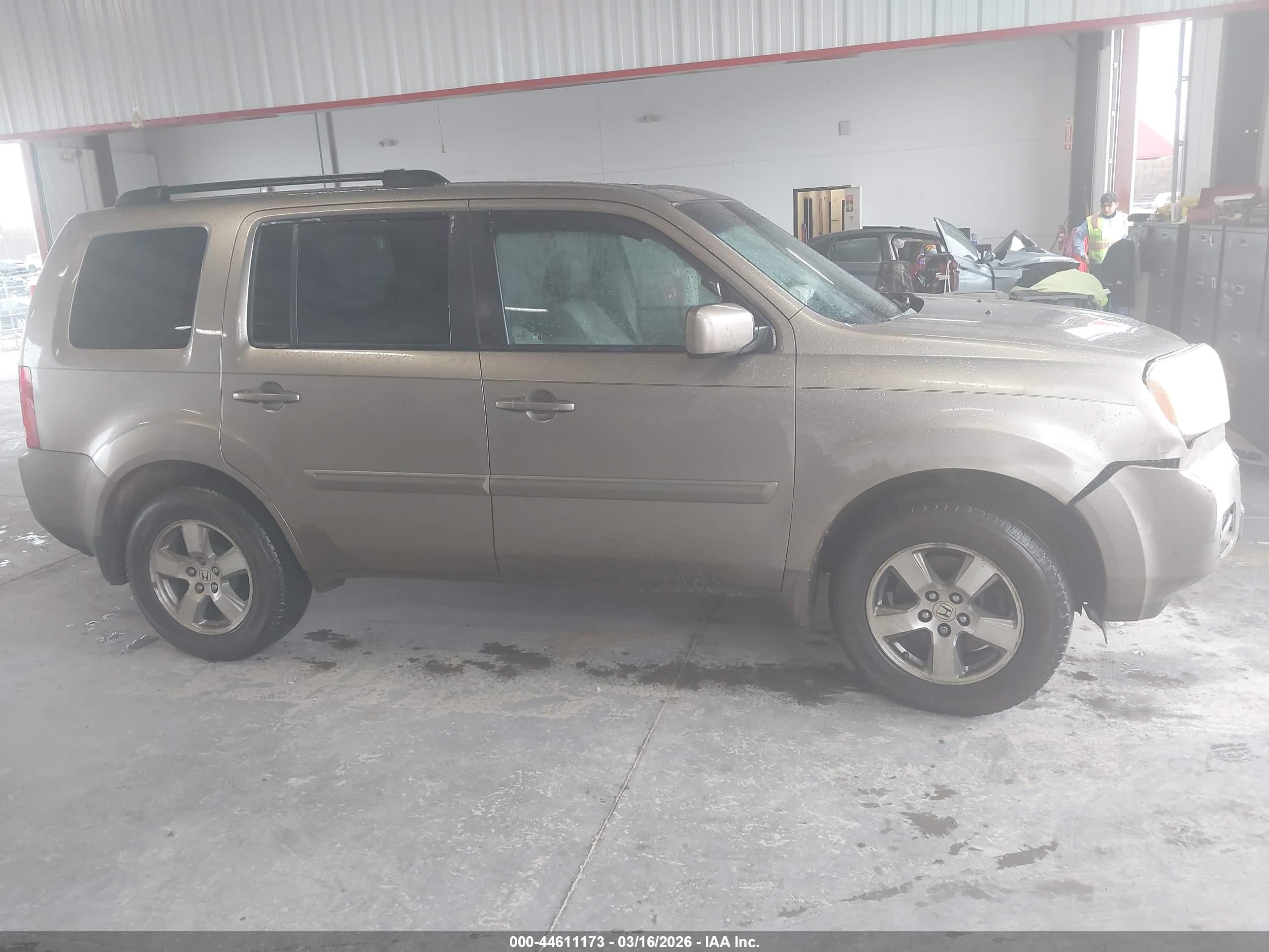 2009 Honda Pilot Ex-l Бежевый vin: 5FNYF38519B021554