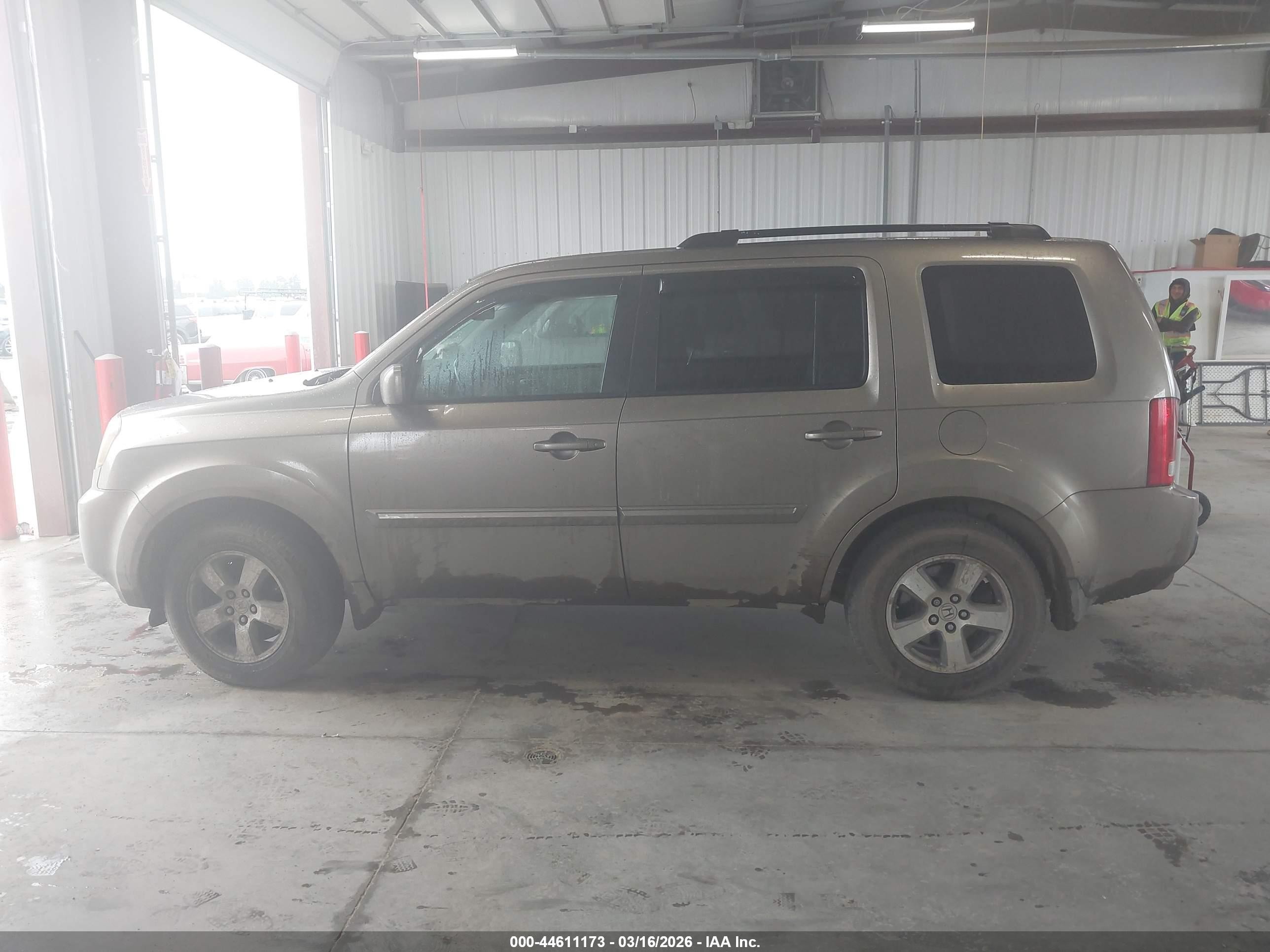 2009 Honda Pilot Ex-l Бежевый vin: 5FNYF38519B021554